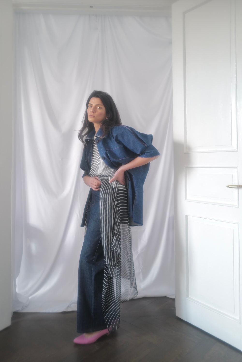 Denim Two Colours Jacket KARLA