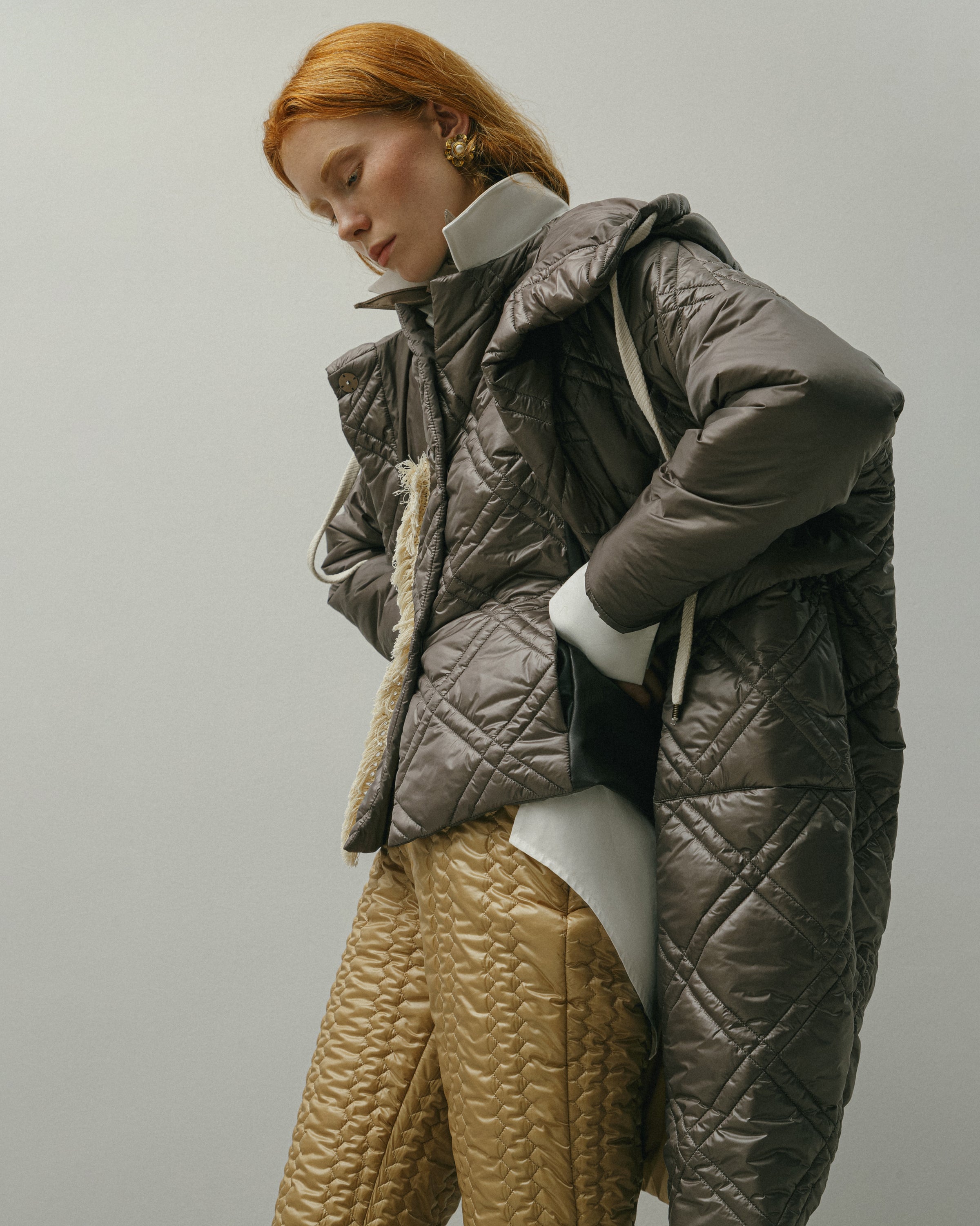 QUILTED JACKET WITH HOOD AW23/24