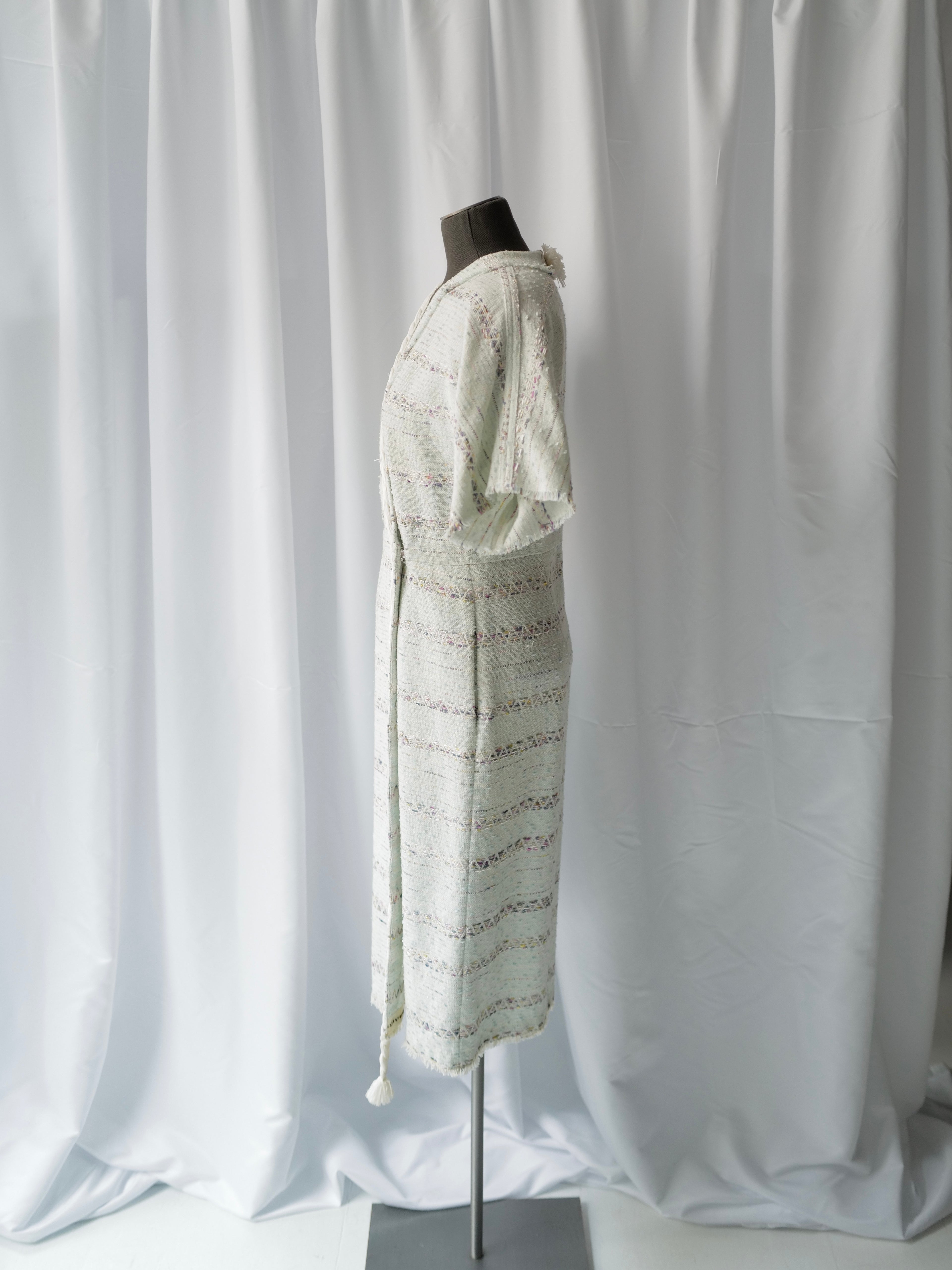 Kimono Wrap Сotton Tweed dress SS20