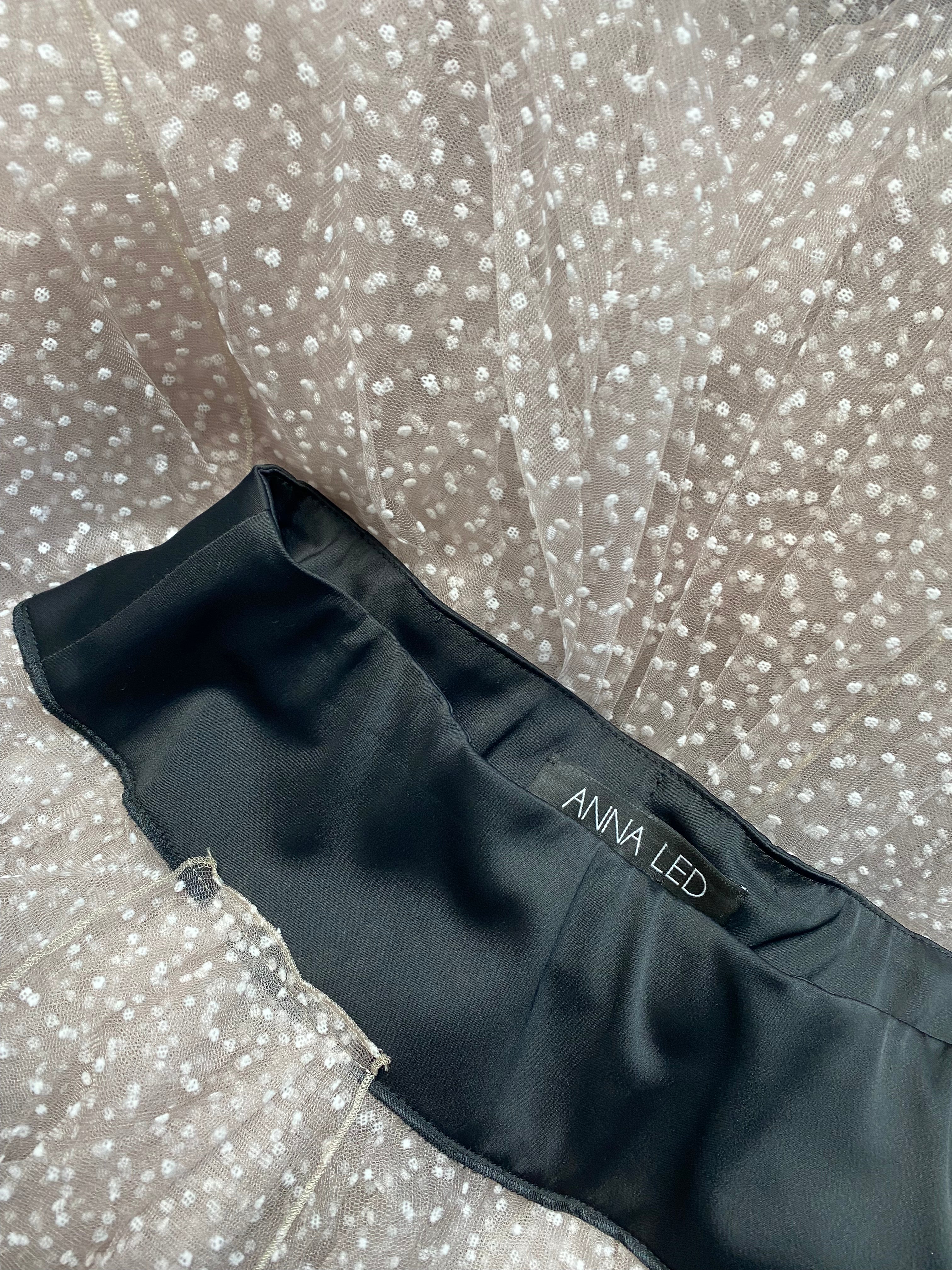 DOTTED TULLE OVERLAY SKIRT AW23/24