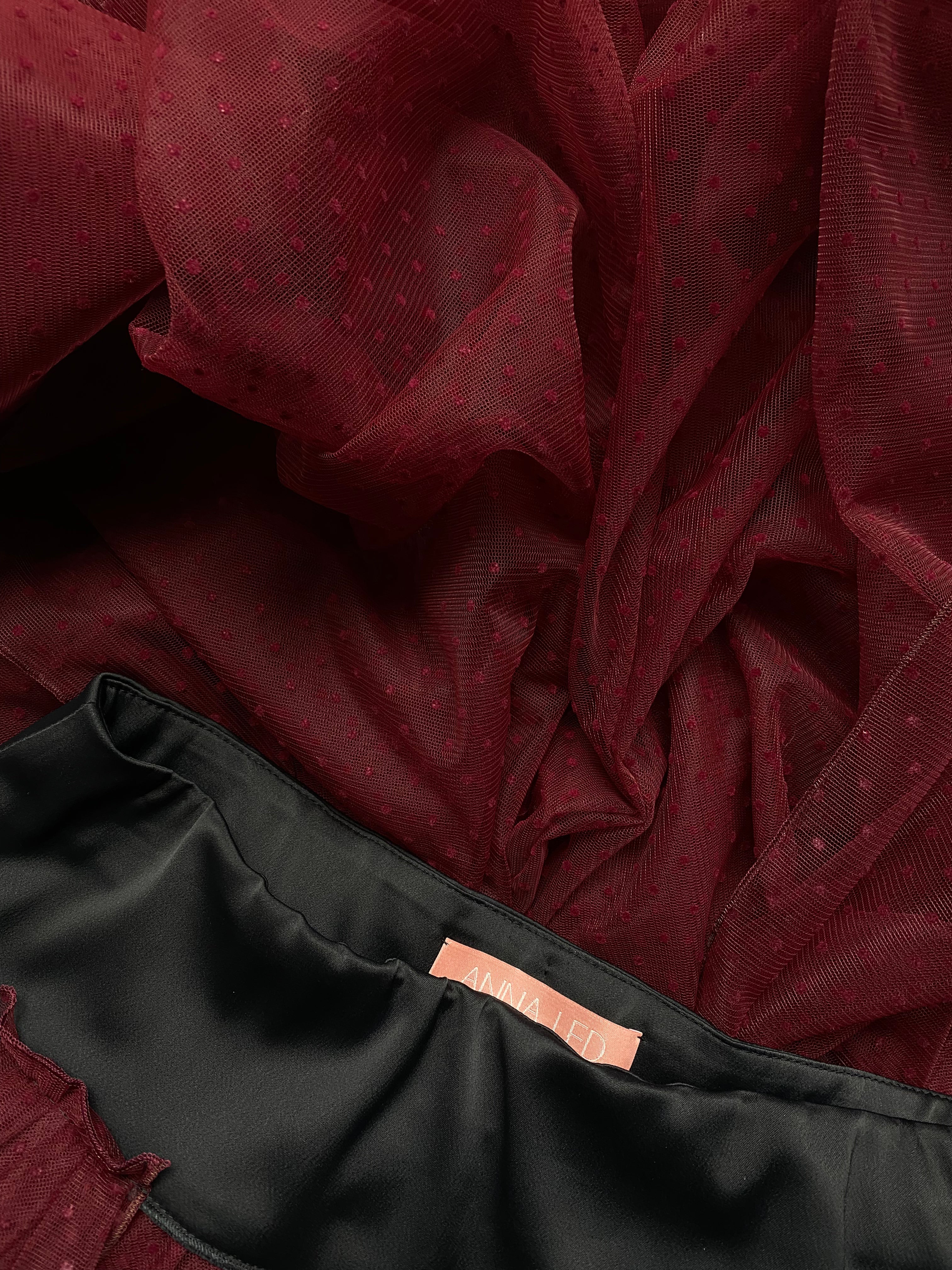 DOTTED TULLE OVERLAY SKIRT AW23/24