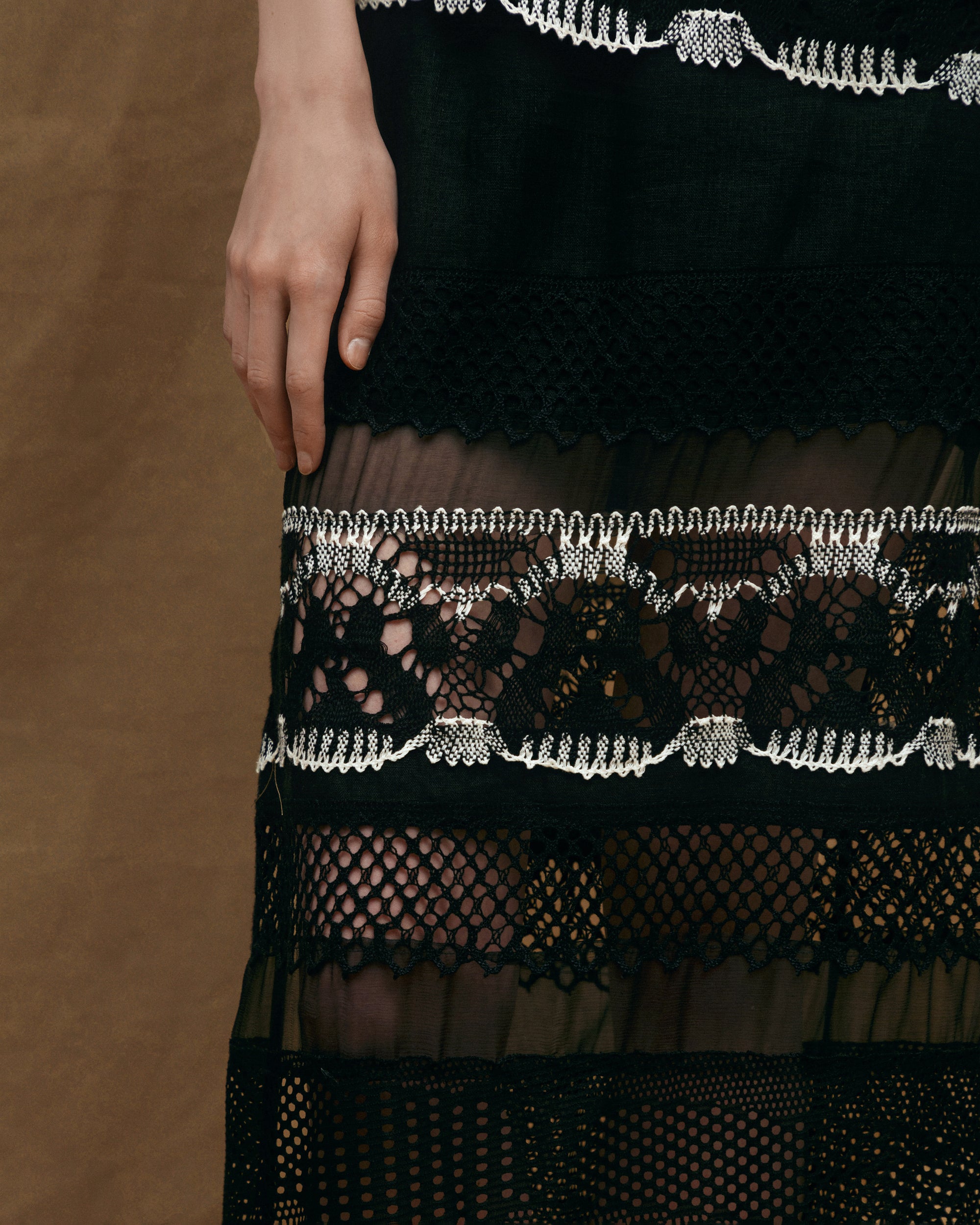 PATCHWORK Midi skirt
