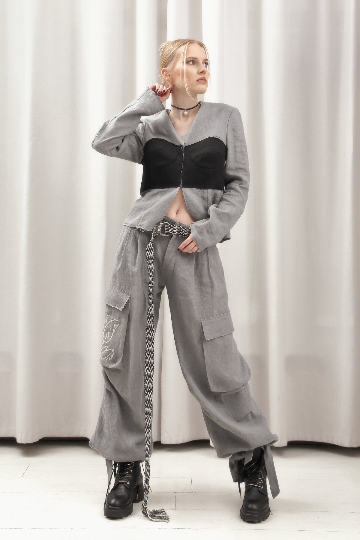 LINEN CARGO TROUSERS SS/23
