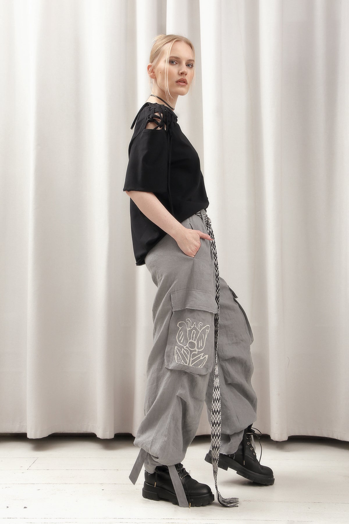 LINEN CARGO TROUSERS SS/23