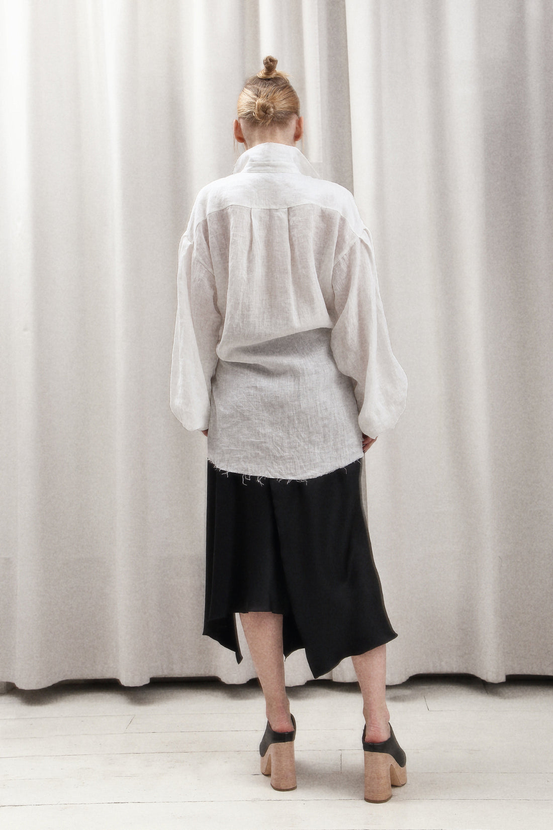 Linen Shirt-Tunic IRIS  WHITE