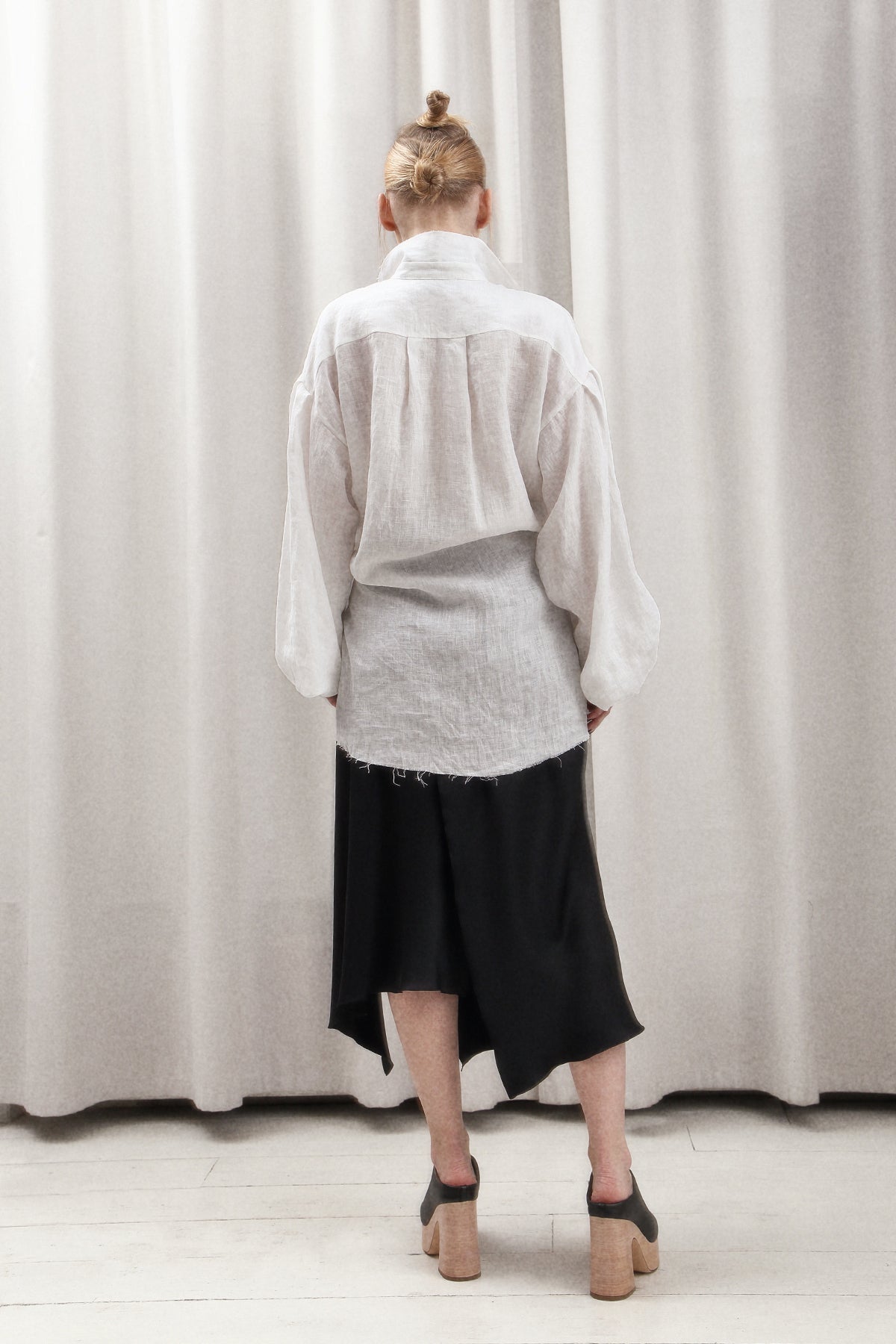 Linen Shirt-Tunic IRIS WHITE