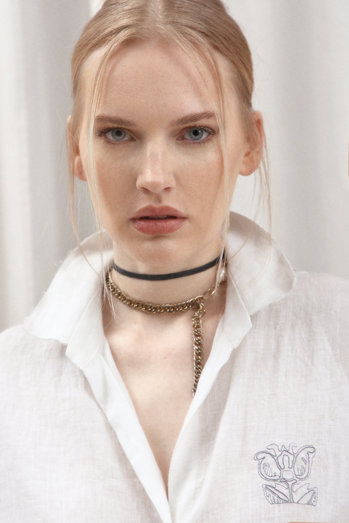 Linen Shirt-Tunic IRIS WHITE