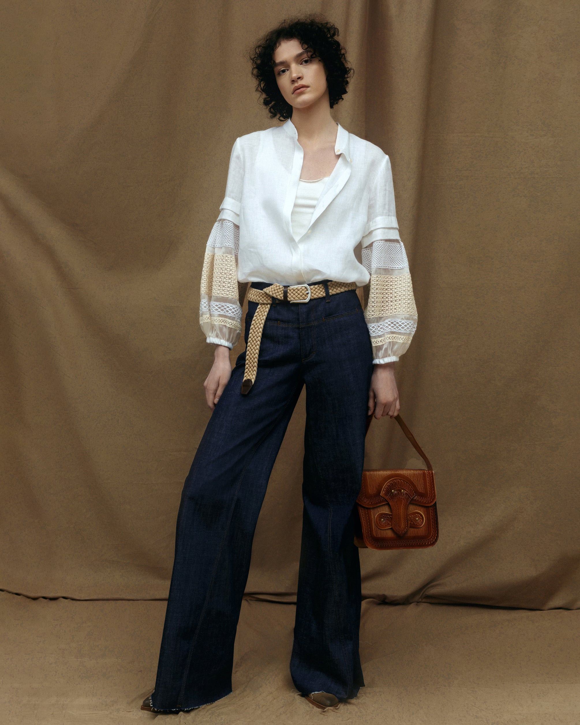 Linen/ Silk Organza Shirt ILANA (Pre-order)