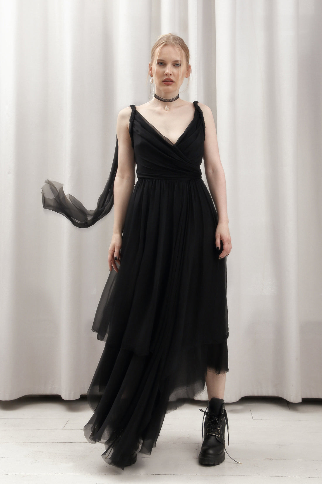 Silk Chiffon Dress IREN