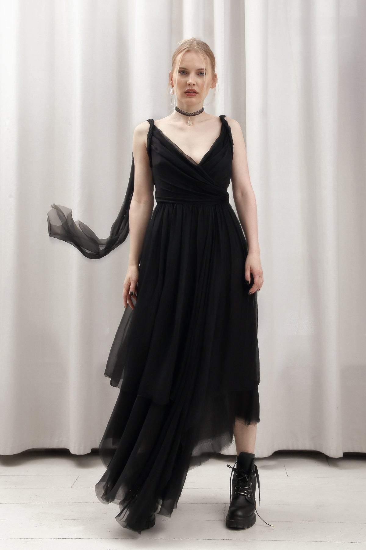 Silk Chiffon Dress IREN