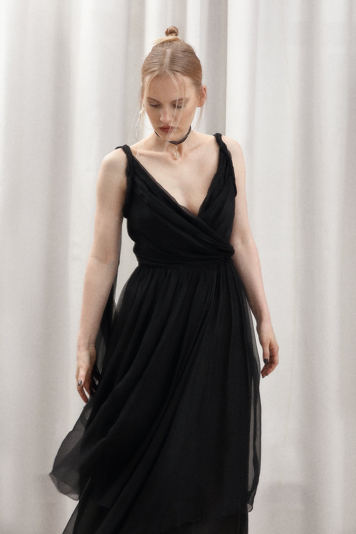 Silk Chiffon Dress IREN