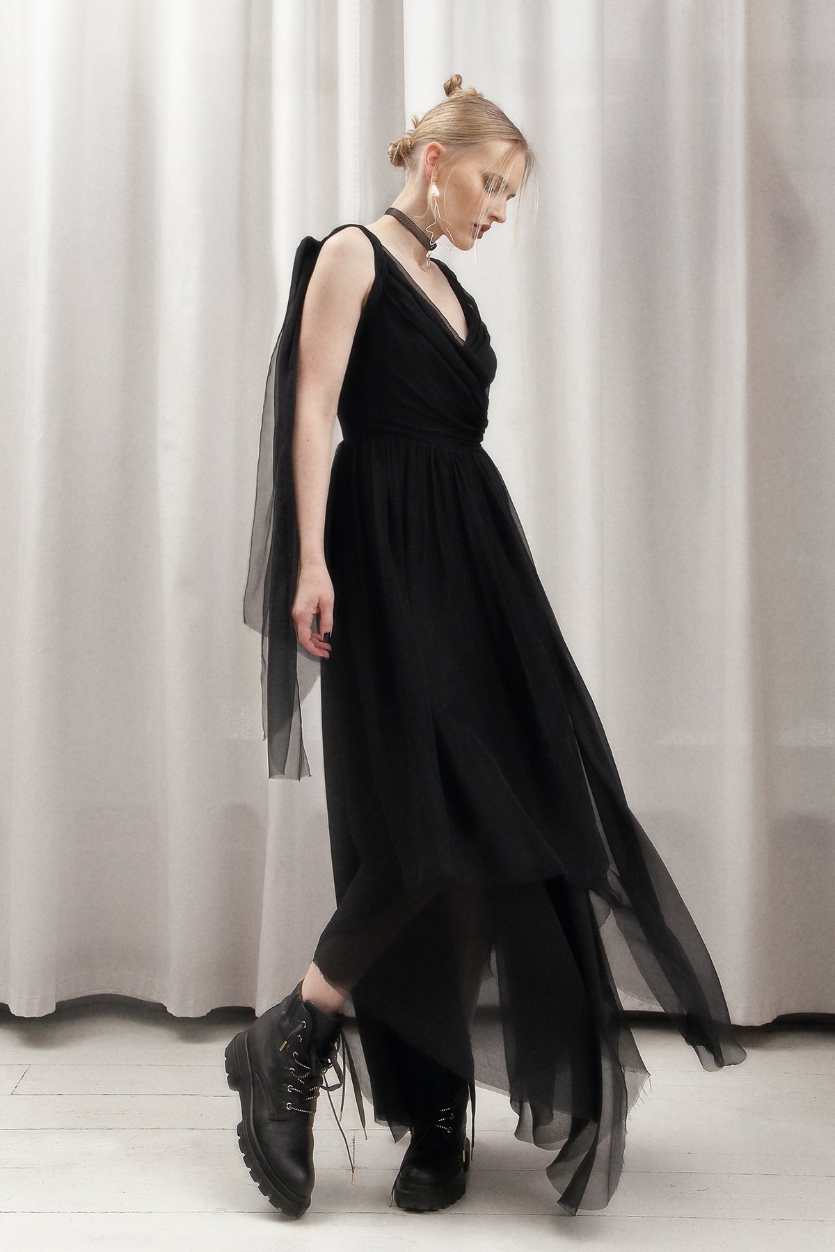 Silk Chiffon Dress IREN