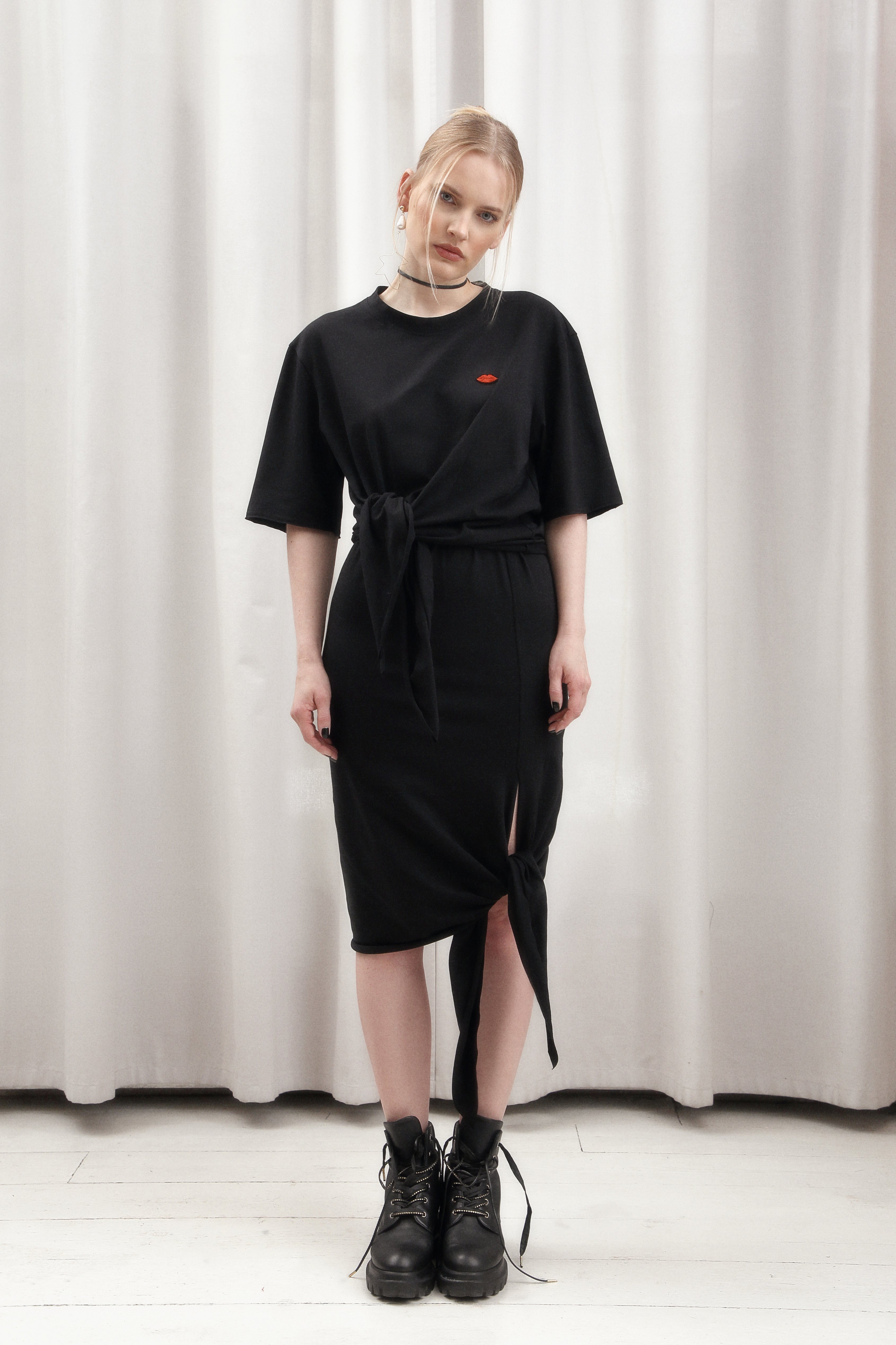 ORGANIC COTTON JERSEY MIDI SKIRT UZEL SS/23 - LAST ITEM