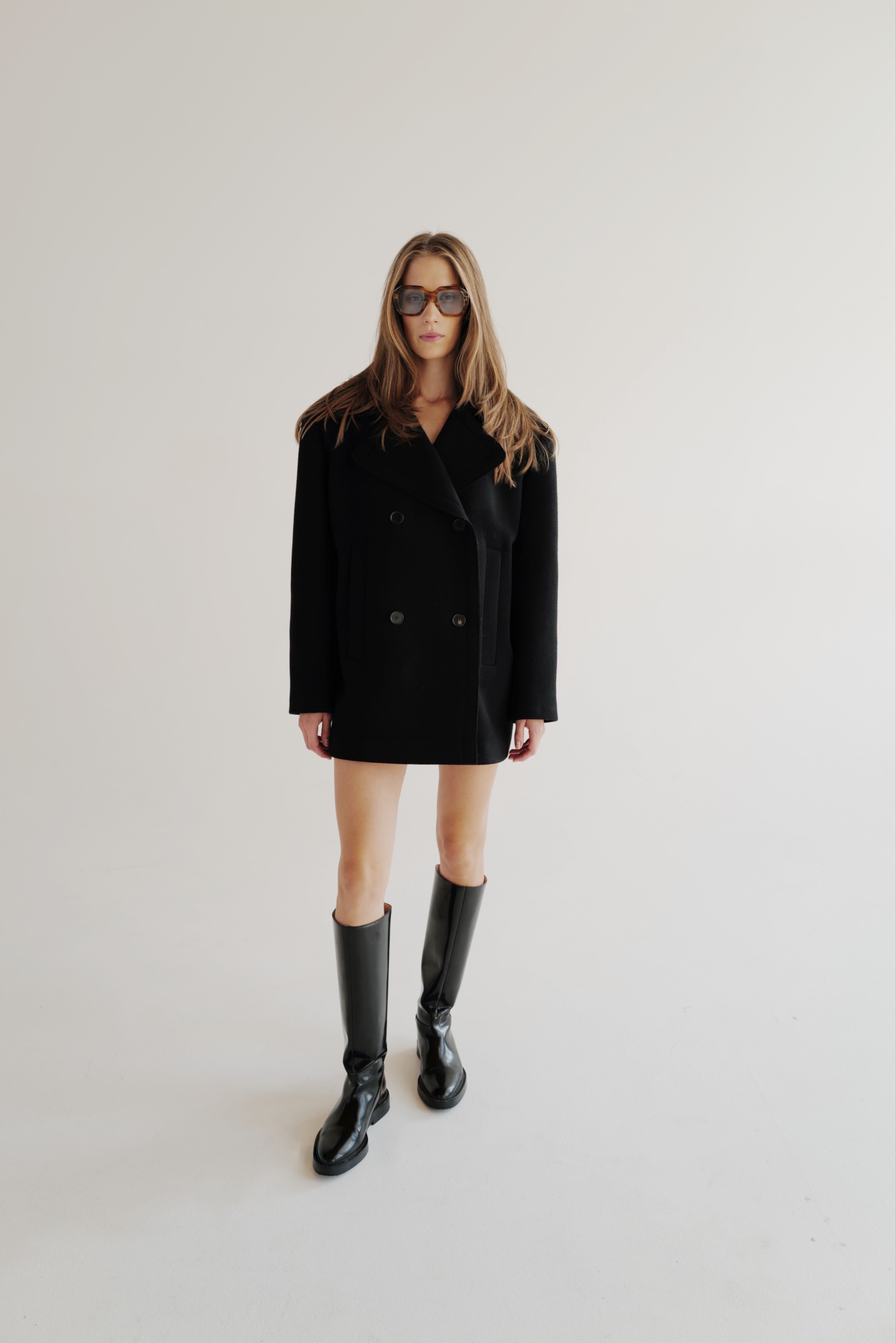 Wool Double-Breasted Pea Coat COPEN