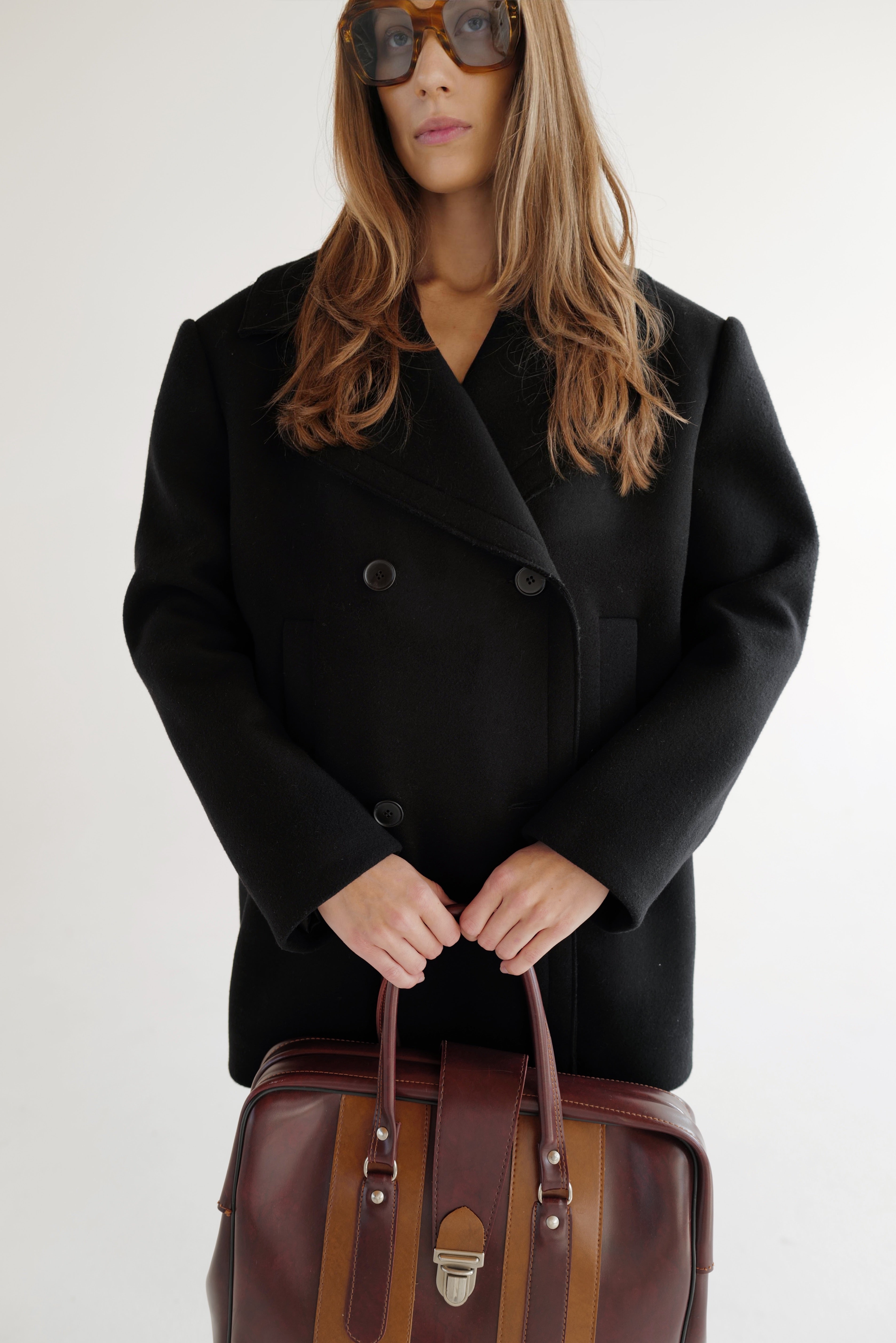 Wool Double-Breasted Pea Coat COPEN
