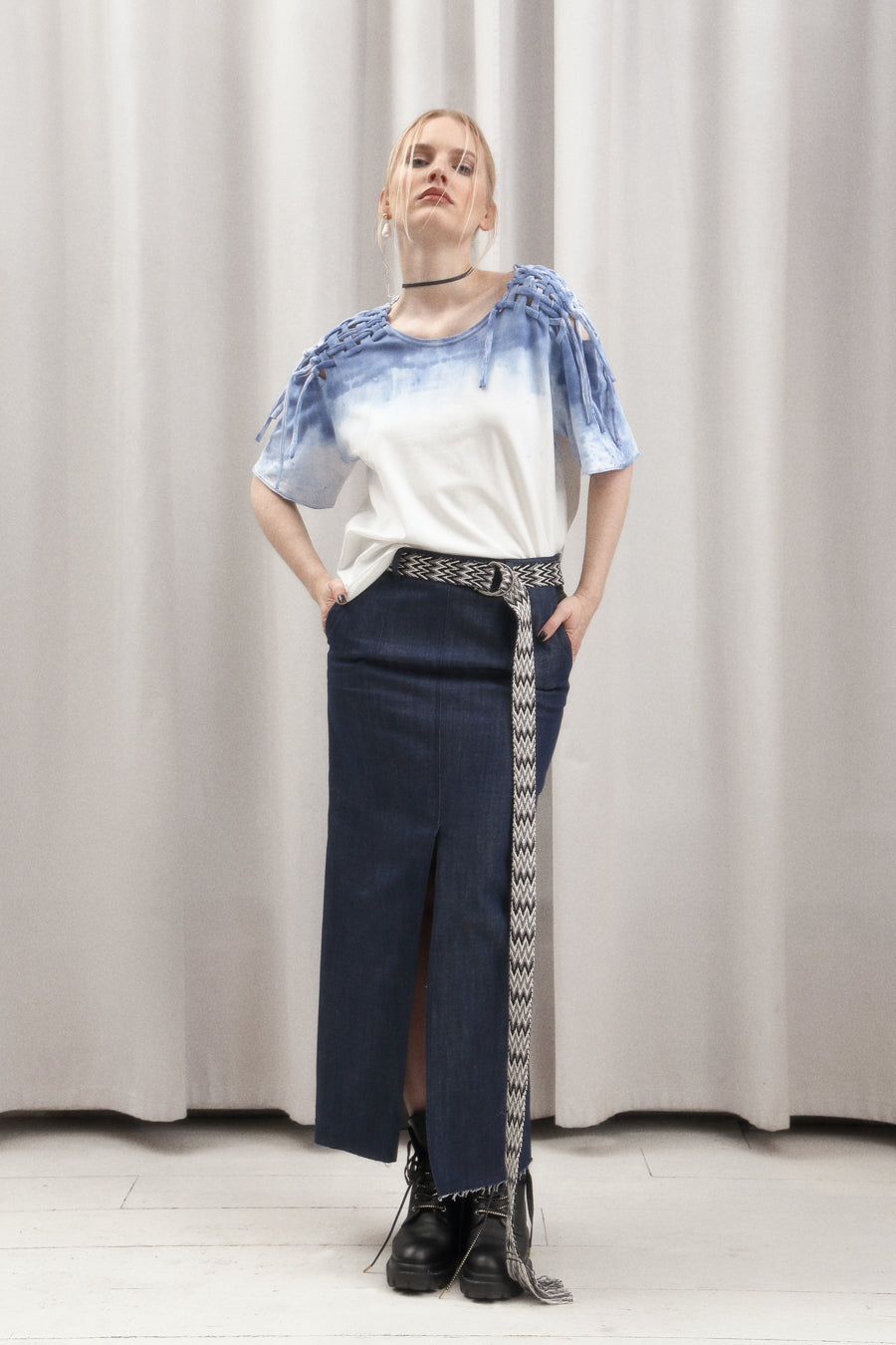 ORGANIC COTTON TOP MACRAME BATIK SS/23