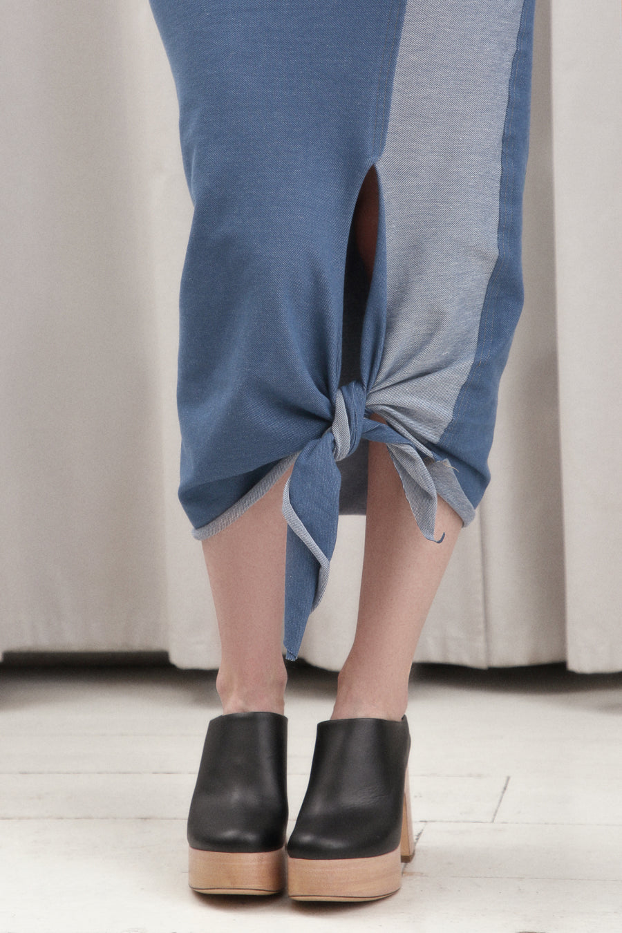 ORGANIC COTTON JERSEY DENIM DRESS LANA SS/23 - LAST ITEM