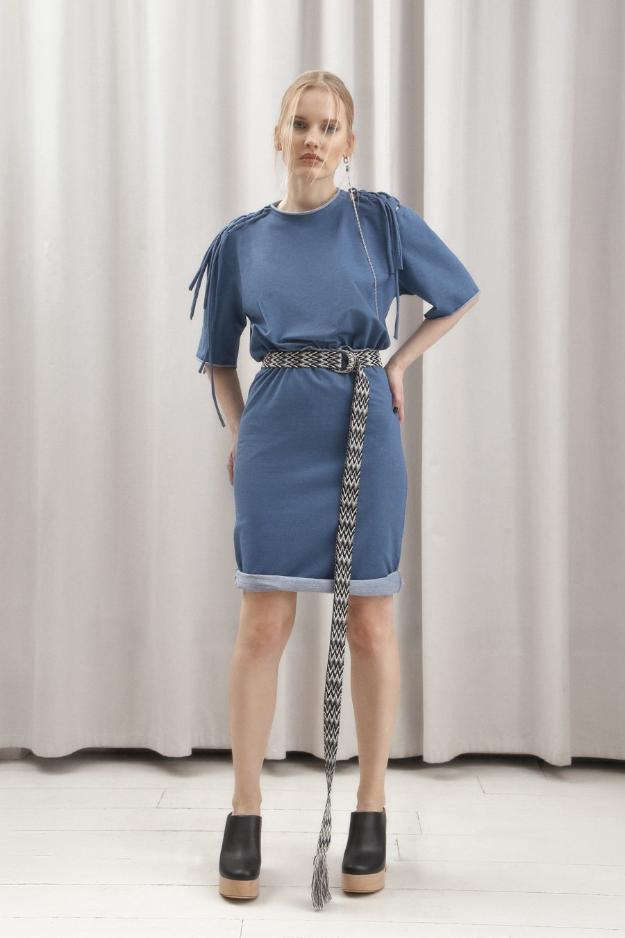 ORGANIC COTTON JERSEY DENIM DRESS DIVA SS/23 - LAST ITEM