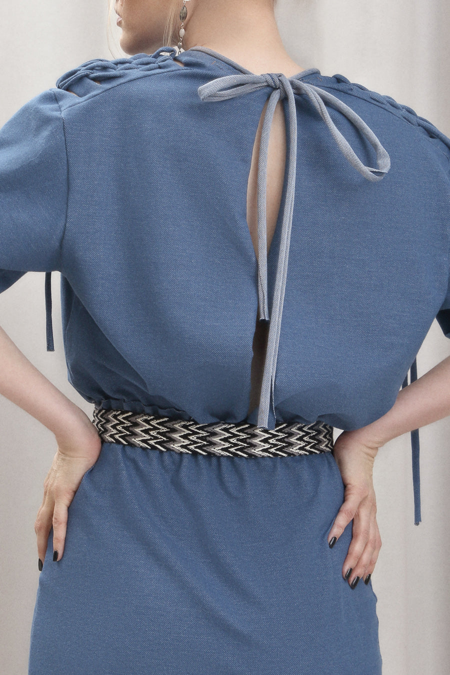 ORGANIC COTTON JERSEY DENIM DRESS DIVA SS/23 - LAST ITEM