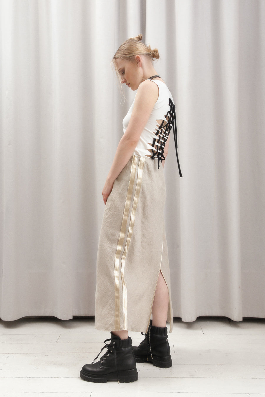 LINEN MIDI SKIRT BELLA SS/23