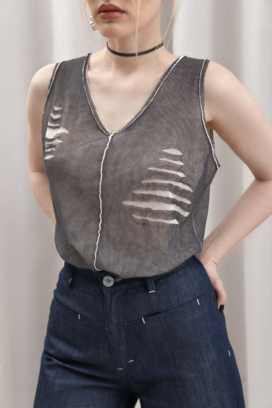 ORGANIC COTTON TANK TOP NET SS/23 - LAST ITEM