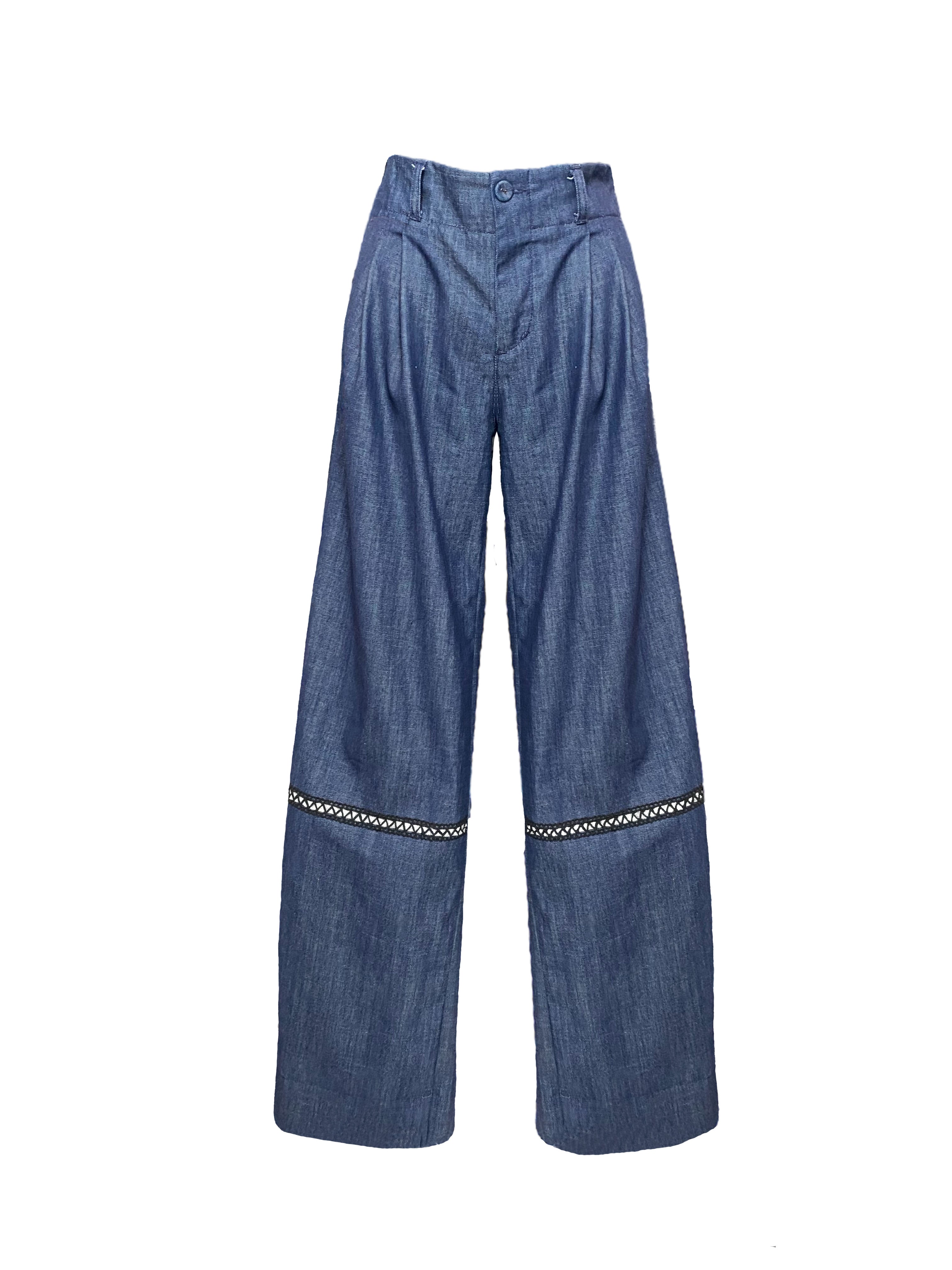 DENIM ETNO PANTS WITH BELT FW23/24