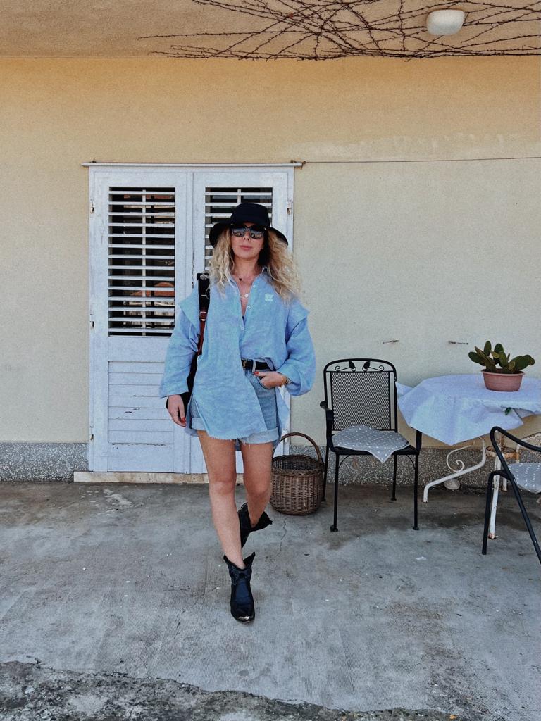 Linen Shirt  BLUE IRIS (Pre-order)