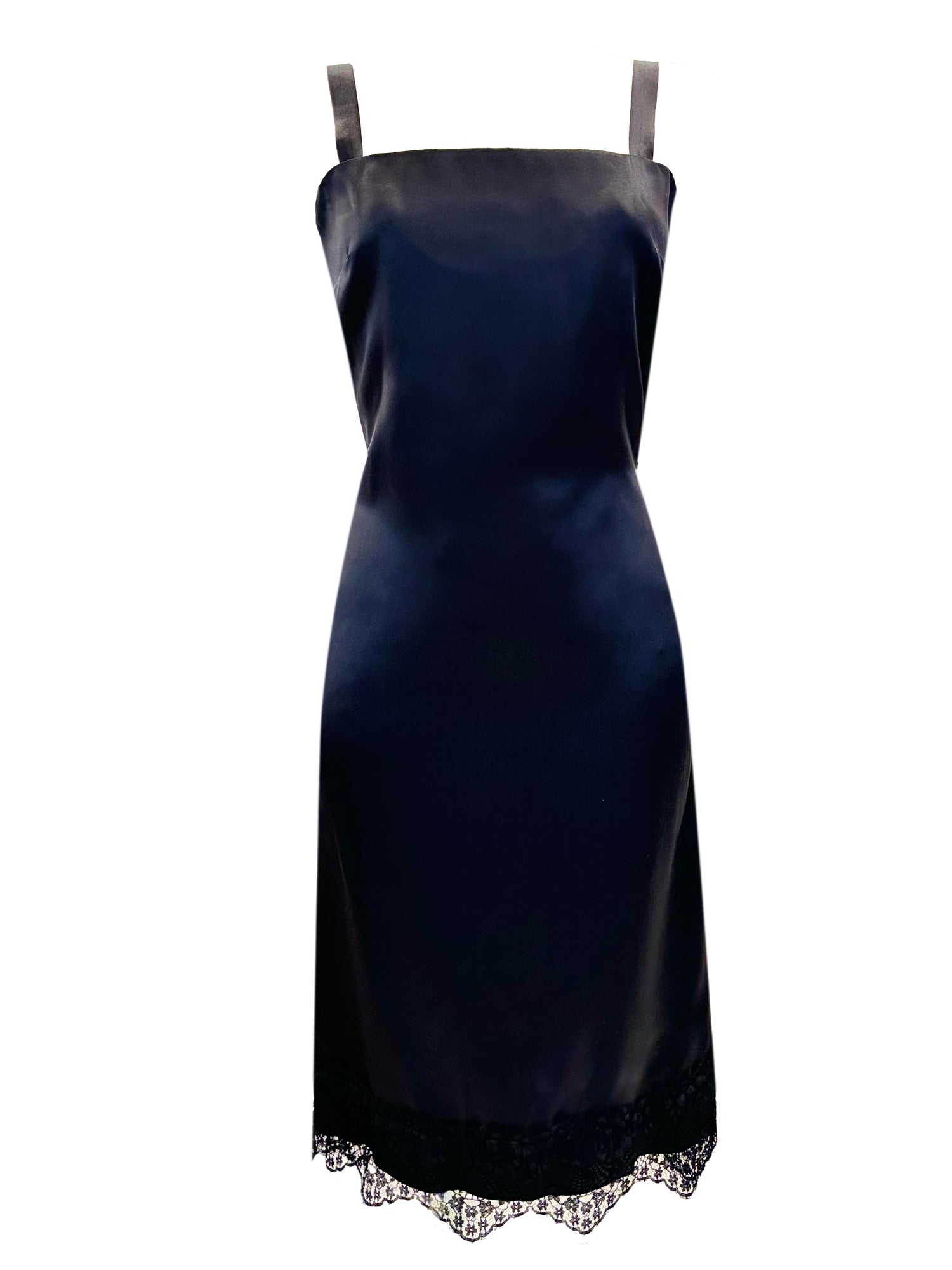 Silk Atlas Stretch Slip Dress (Last item)