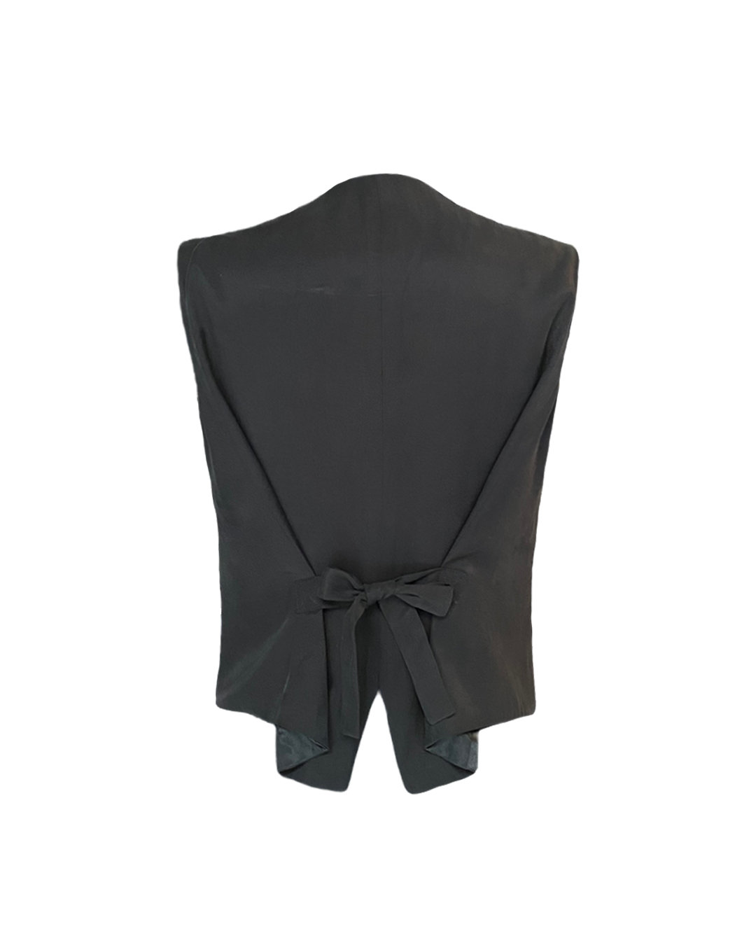 Unique Handmade Tweed Patchwork Vest BLACK