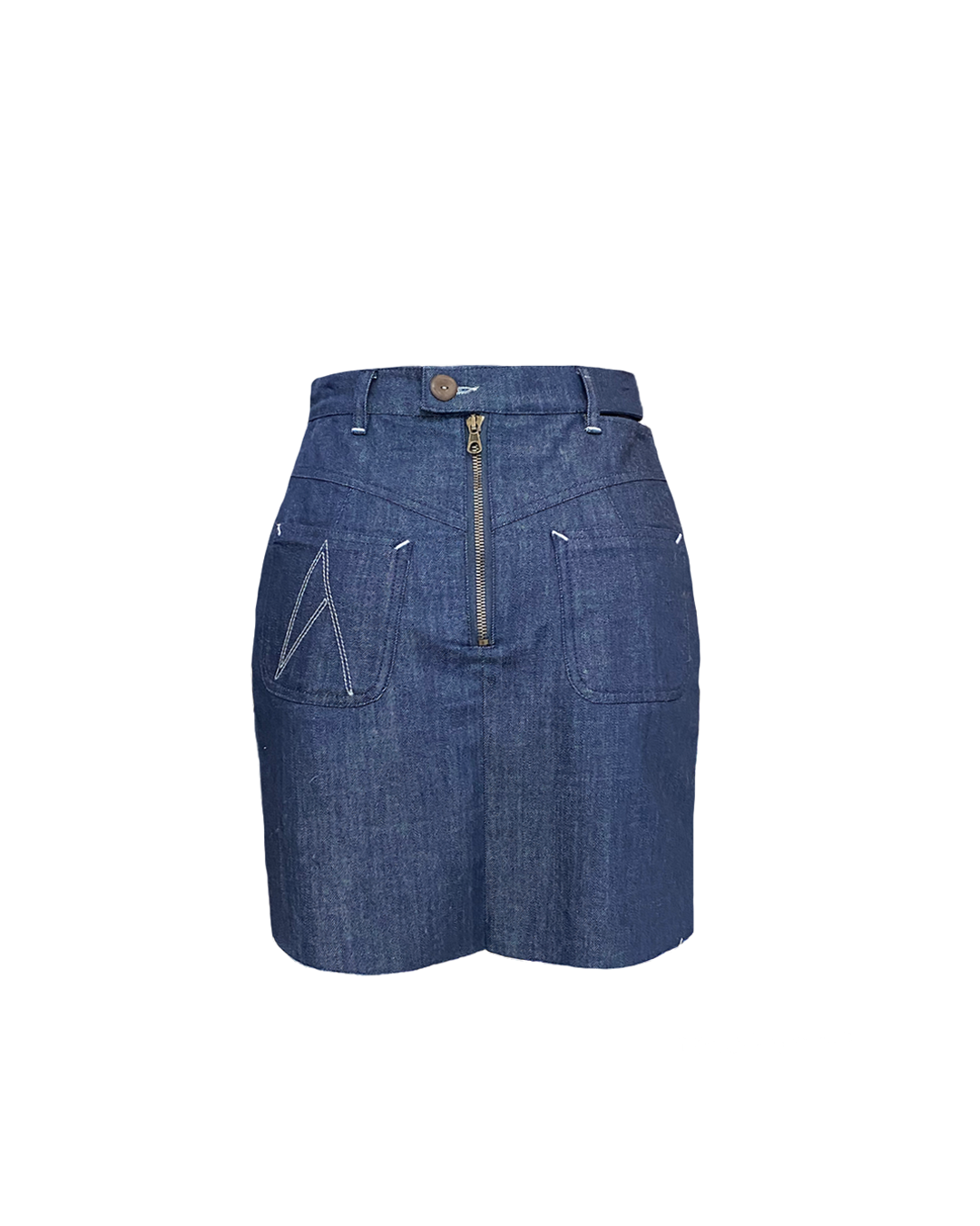 ORGANIC DENIM MINI SKIRT LIA RUNWAY ITEM FROM SS/23 - LAST ITEM