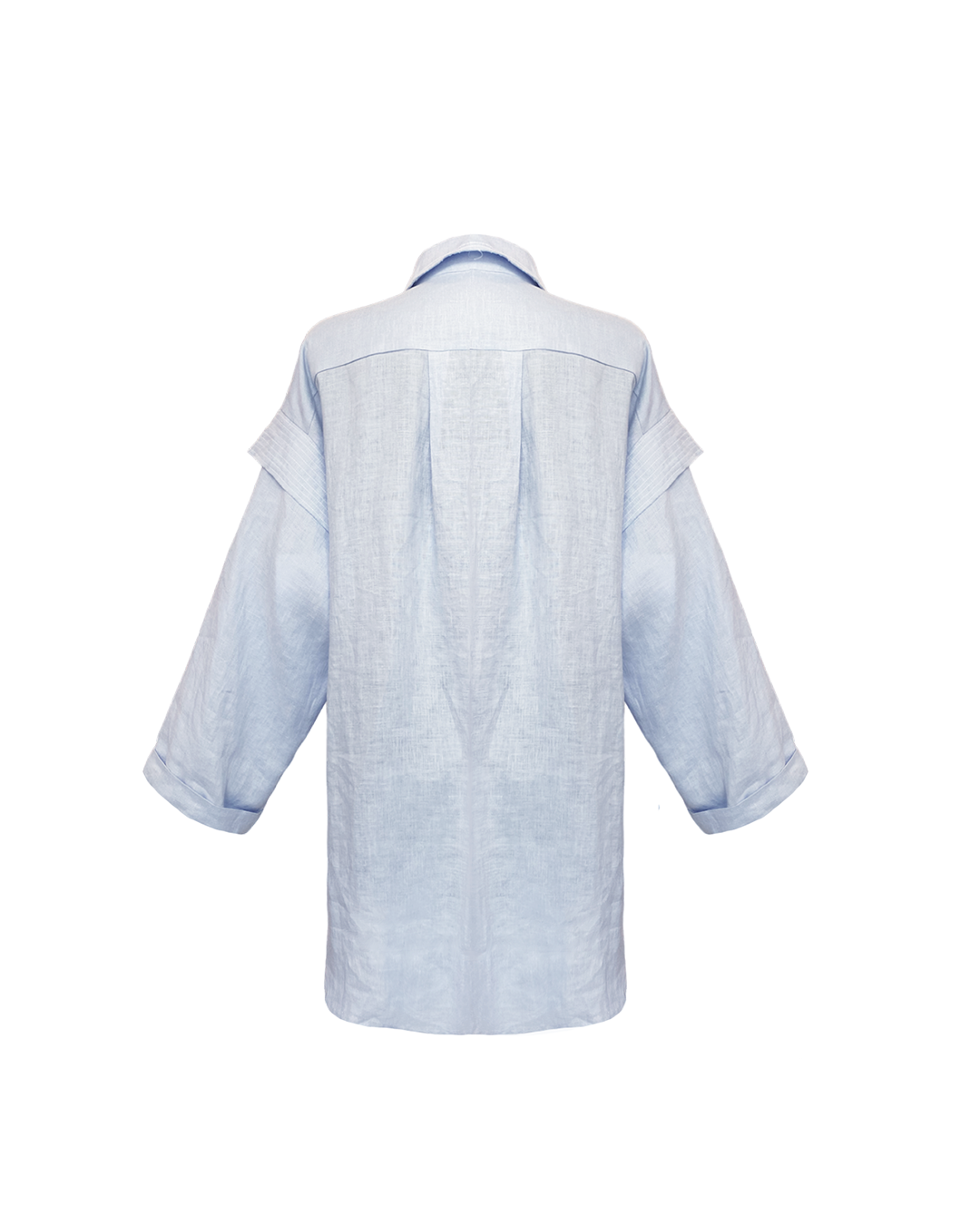 Soft Washed Oversized Shirt WING BLUE