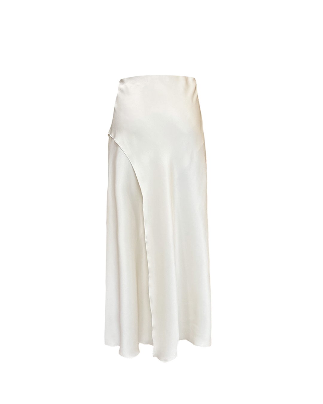SILK MIDI SKIRT MANHATTAN IN BEIGE SS/23