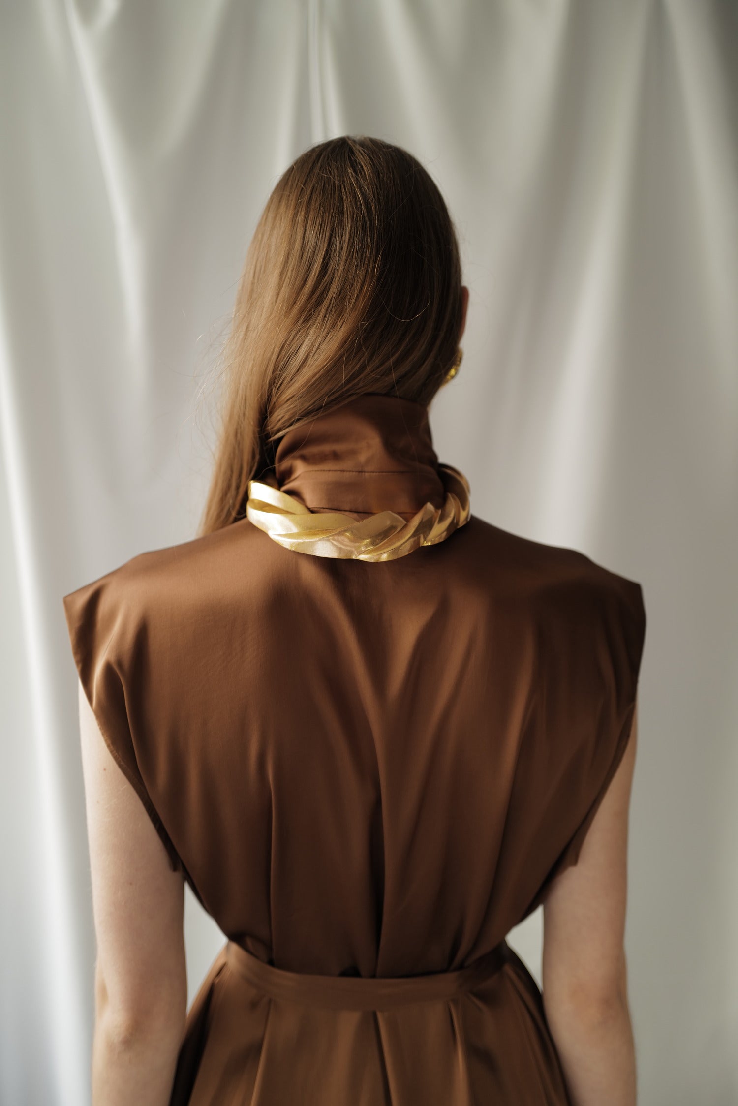 Atlas Cupra Blouse with a self-tie belt AW25