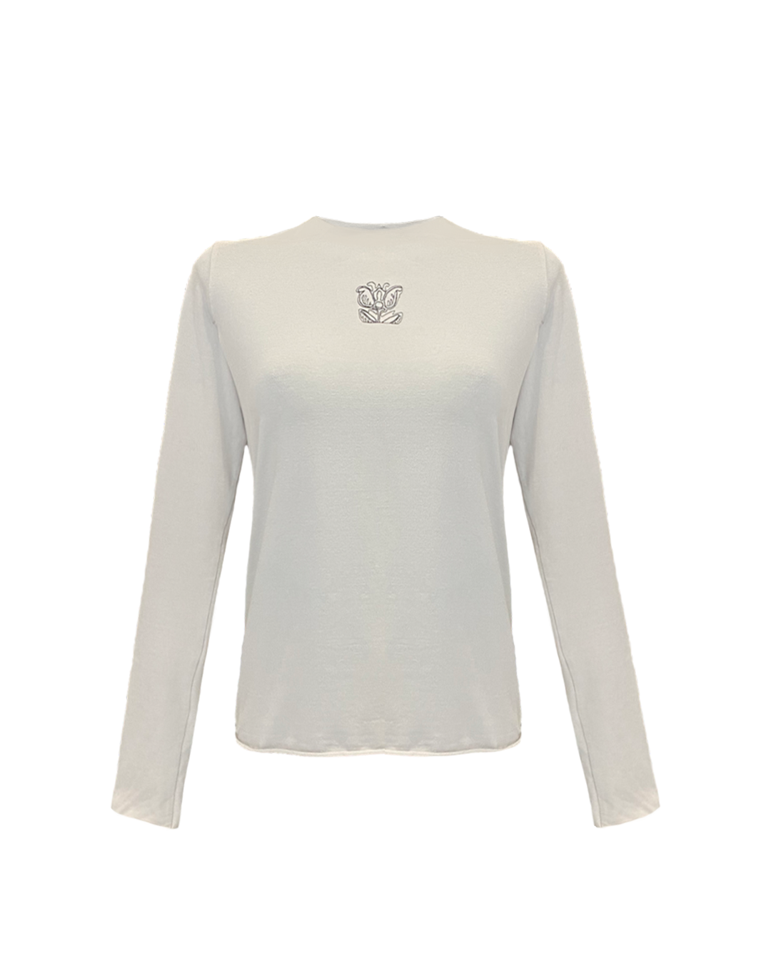 Embroidered Organic cotton Fitted Top OLGA