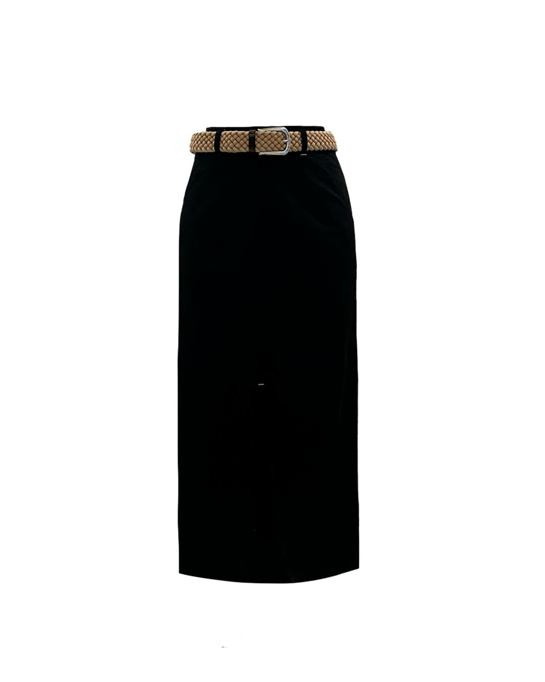 Midi Black Denim Skirt (Last Item)
