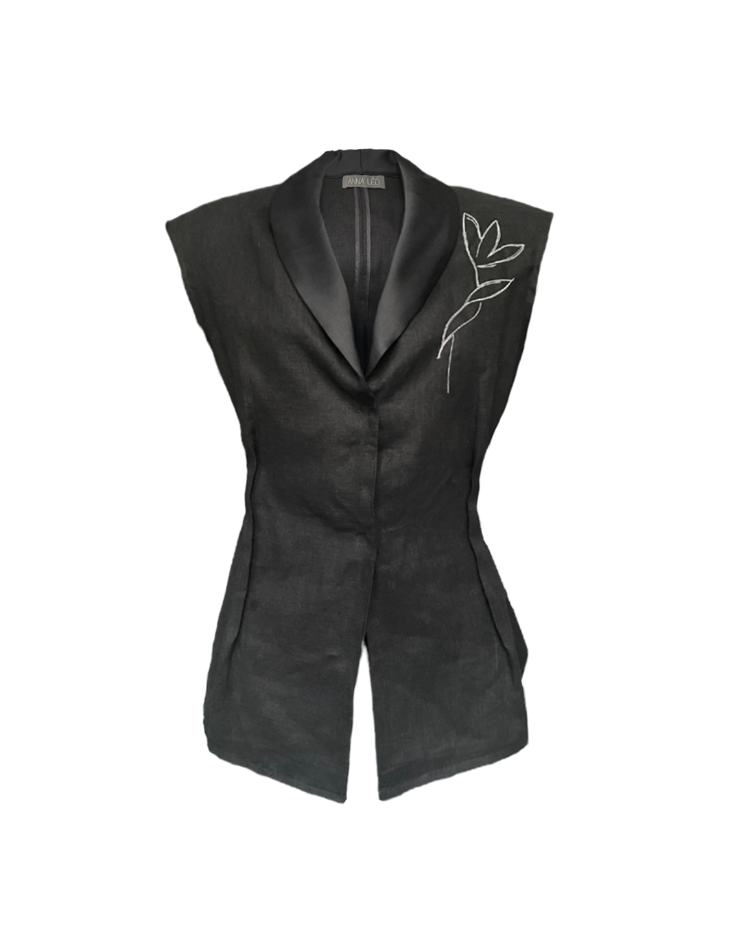 LINEN-SILK VEST TULIP SS/23