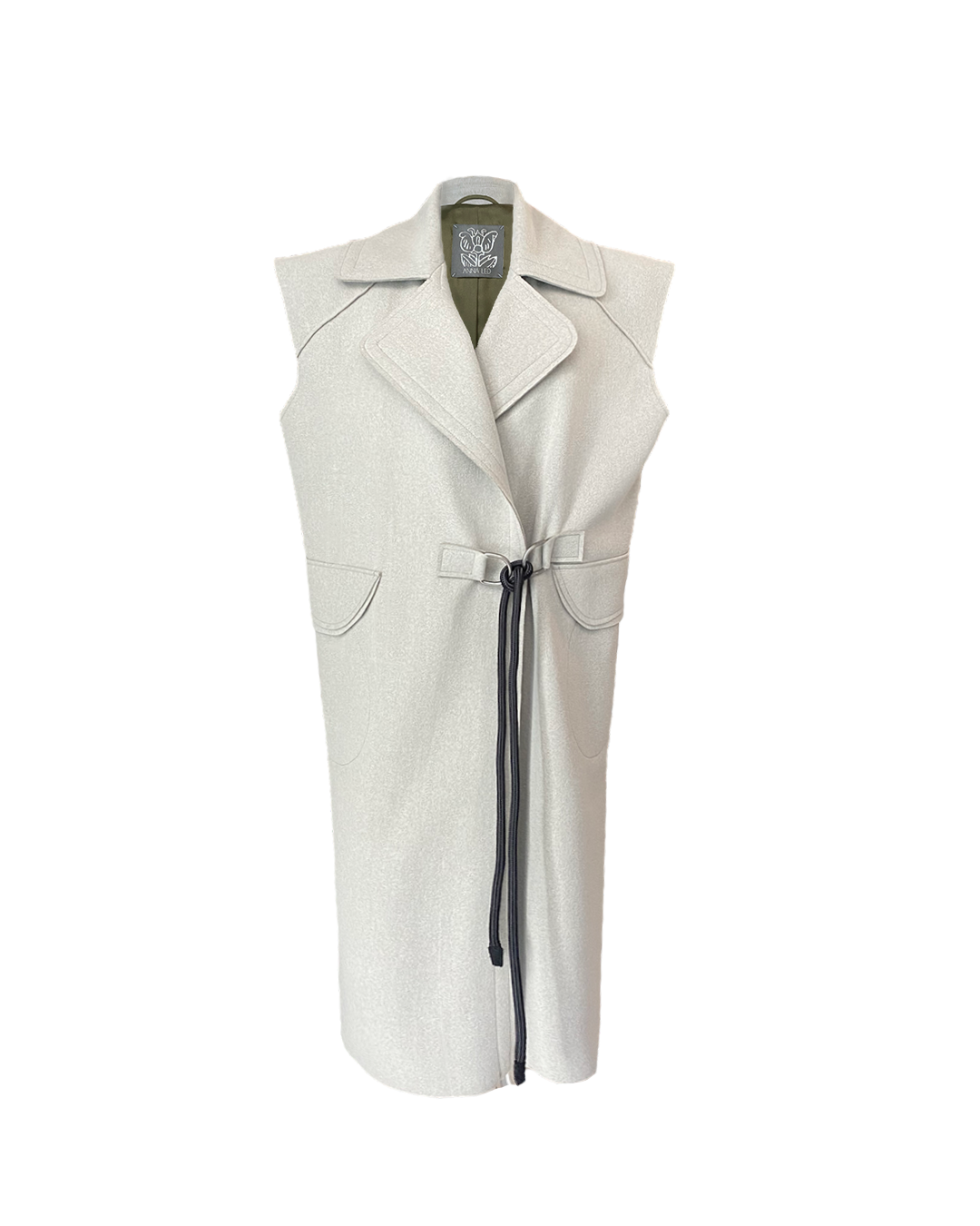 SLEEVELESS COAT WITH ROPE CLOSURE AW23/24