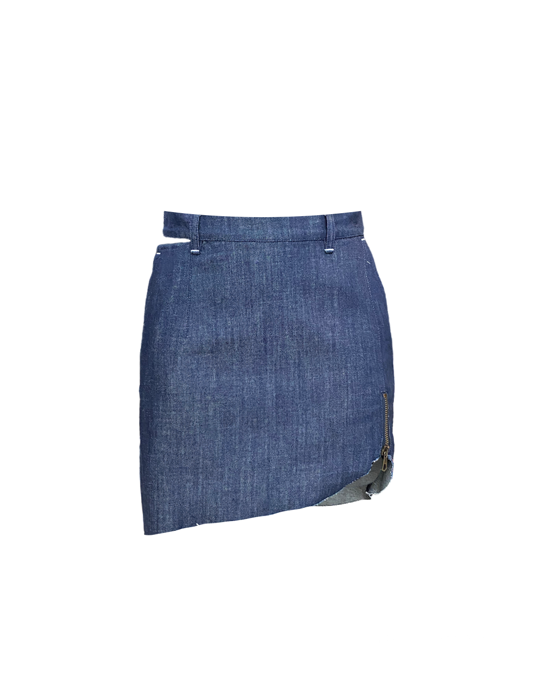 ORGANIC DENIM MINI SKIRT LIA RUNWAY ITEM FROM SS/23 - LAST ITEM