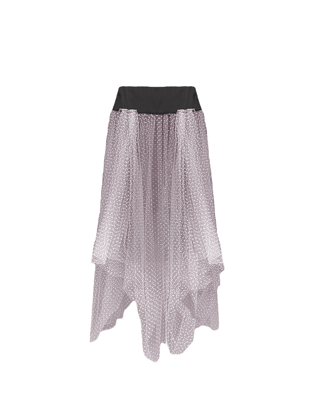 DOTTED TULLE OVERLAY SKIRT AW23/24