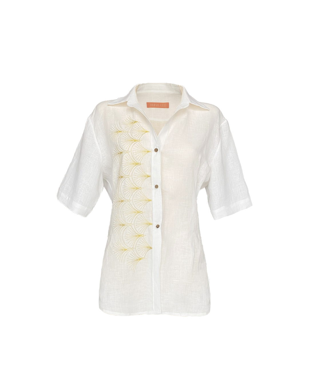 Linen ART-DECO SHIRT SS24 (Last item)