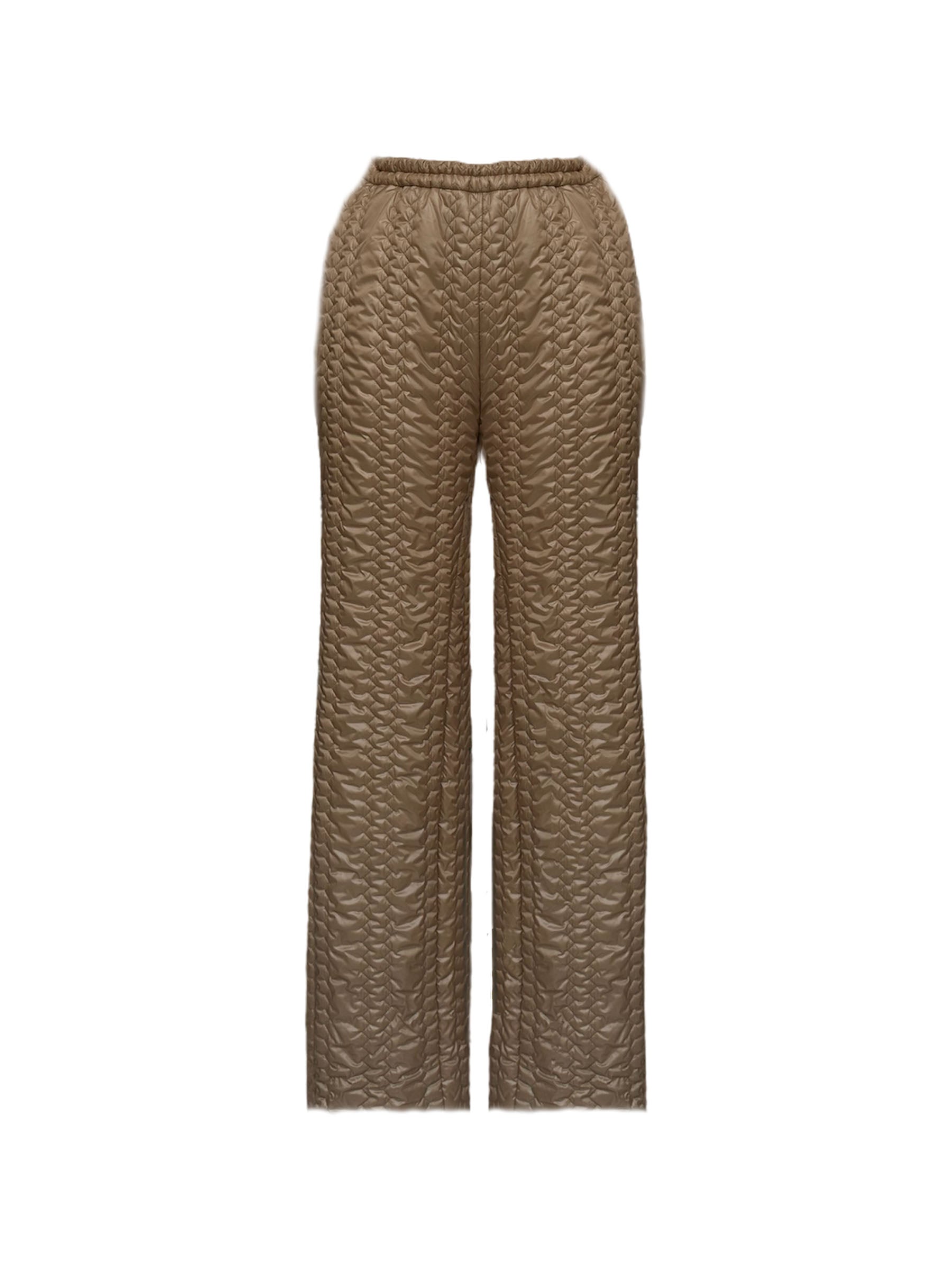 QUILTED GOLD TROUSERS AW 23/24