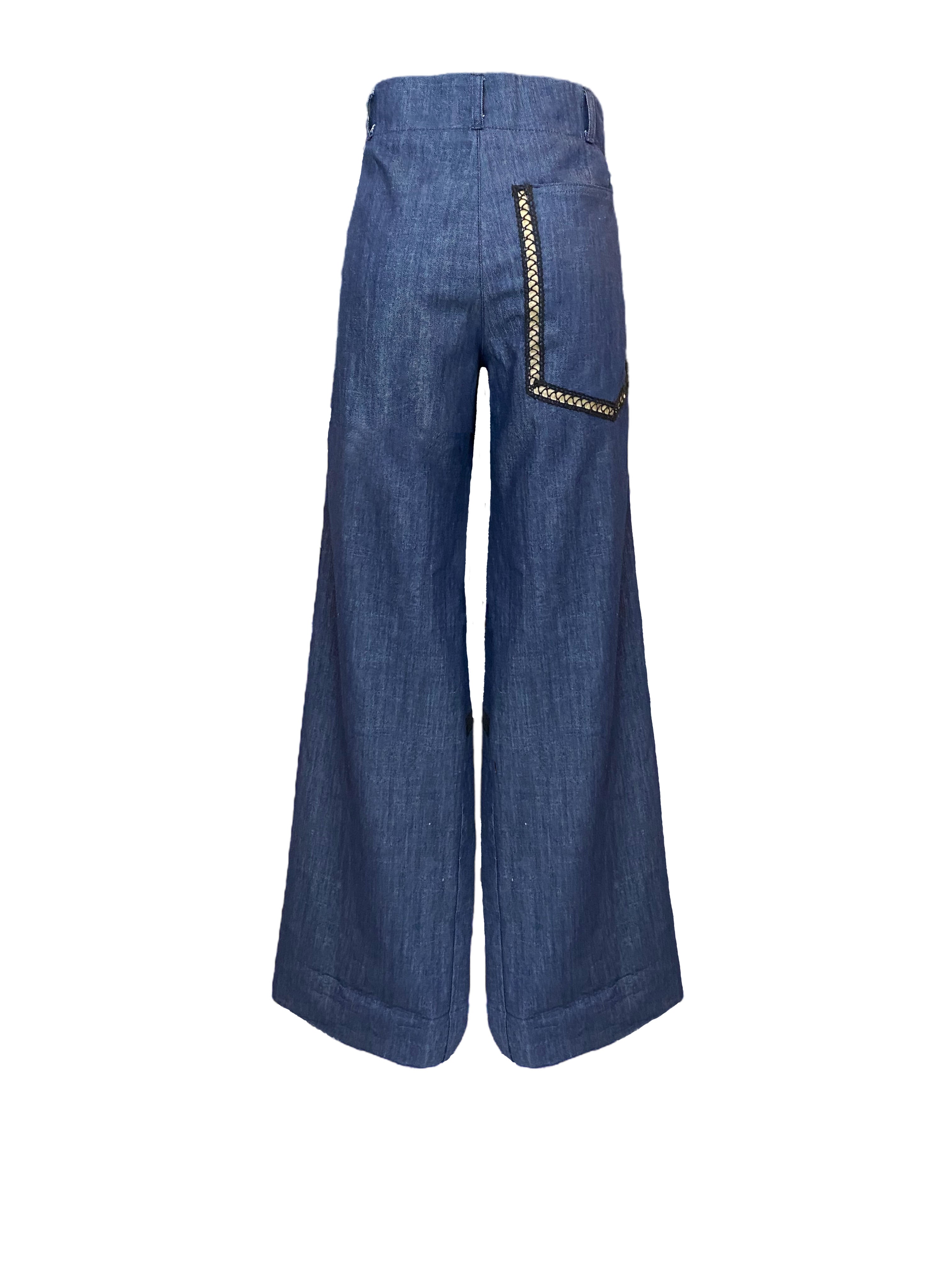 DENIM ETNO PANTS WITH BELT FW23/24