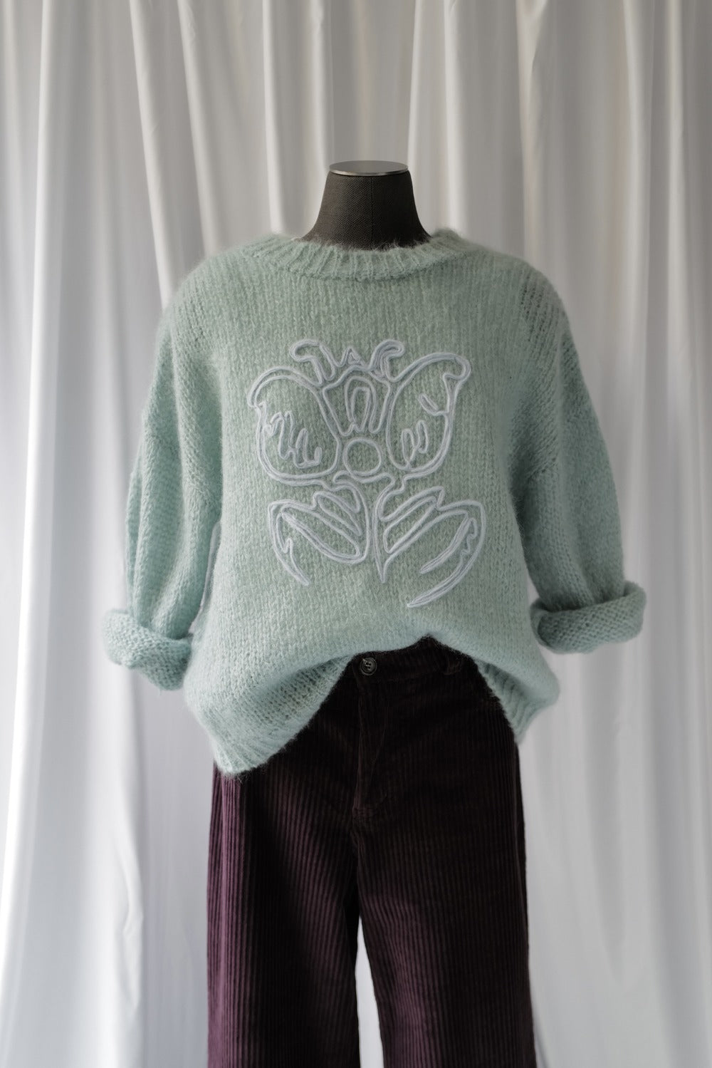 Alpaca and Mohair Knitted sweater IRIS AW25