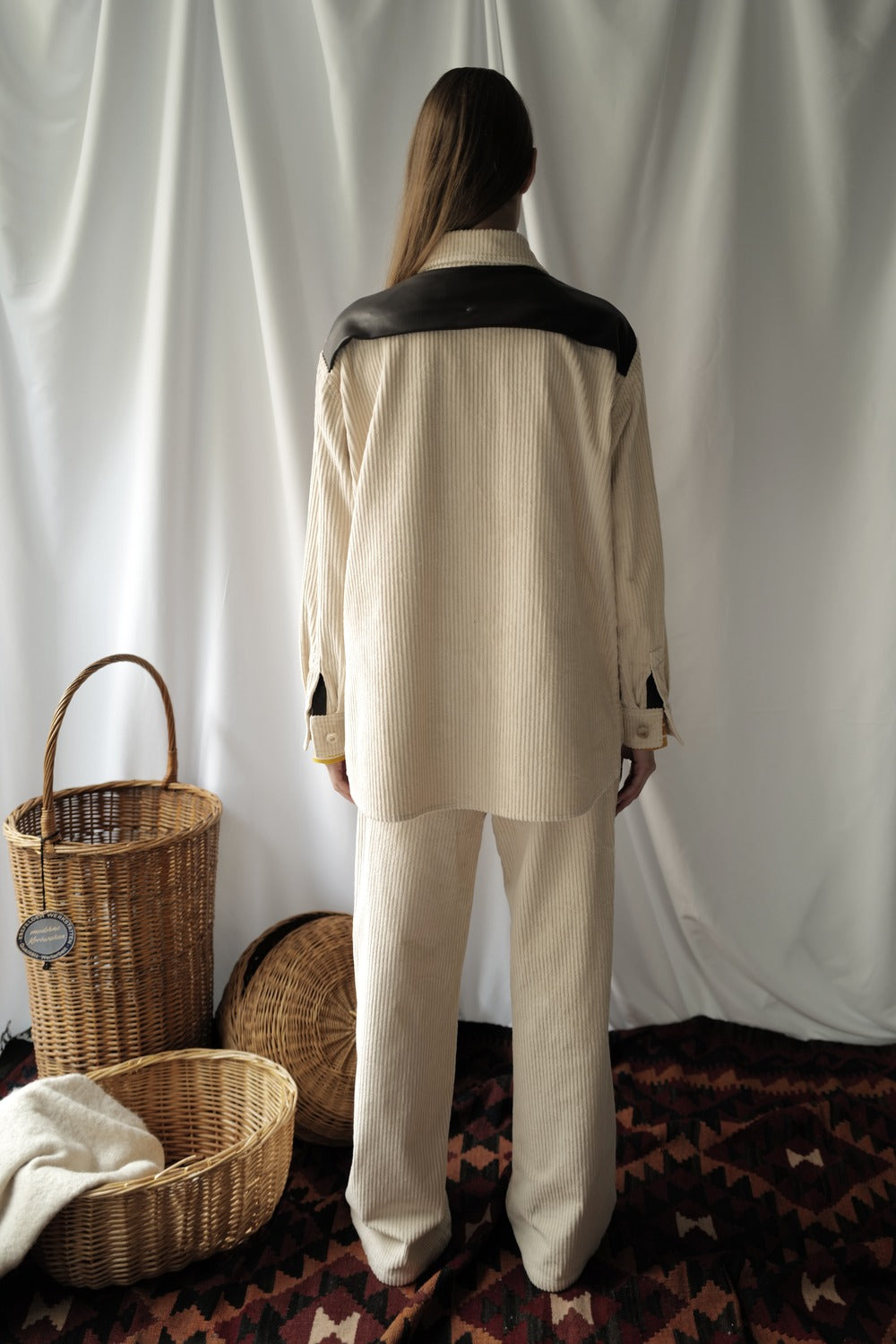 Wide Corduroy Shirt SAND AW25