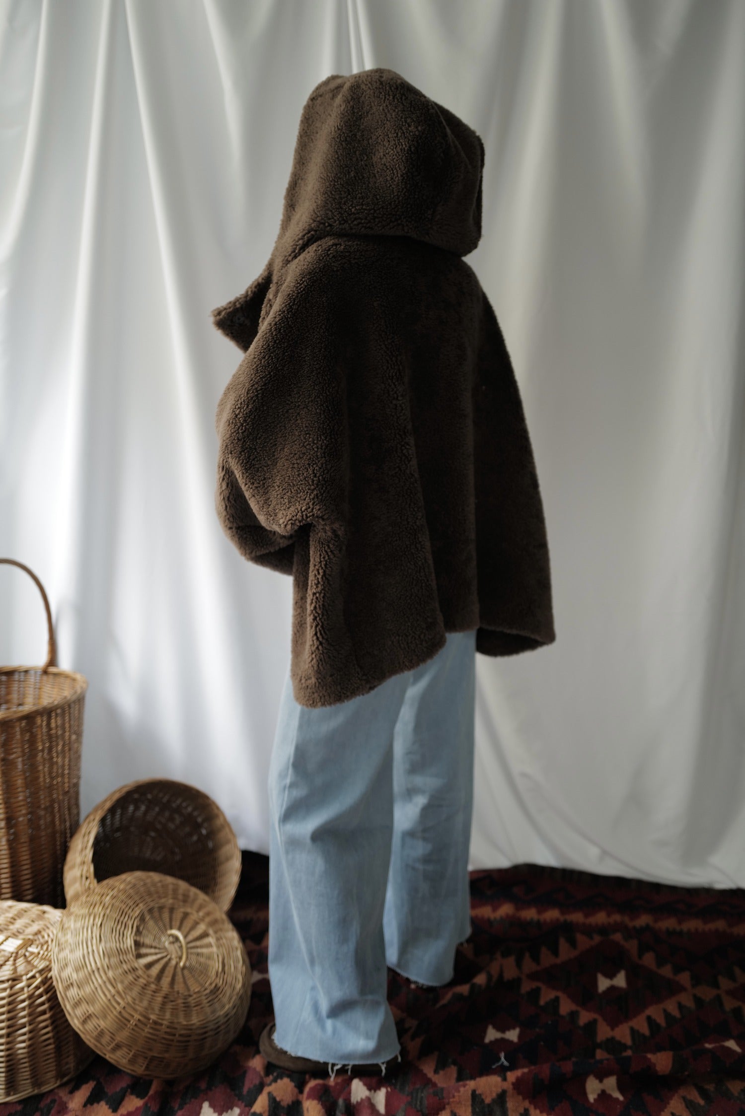 Kimono Teddy Wool Coat AW25