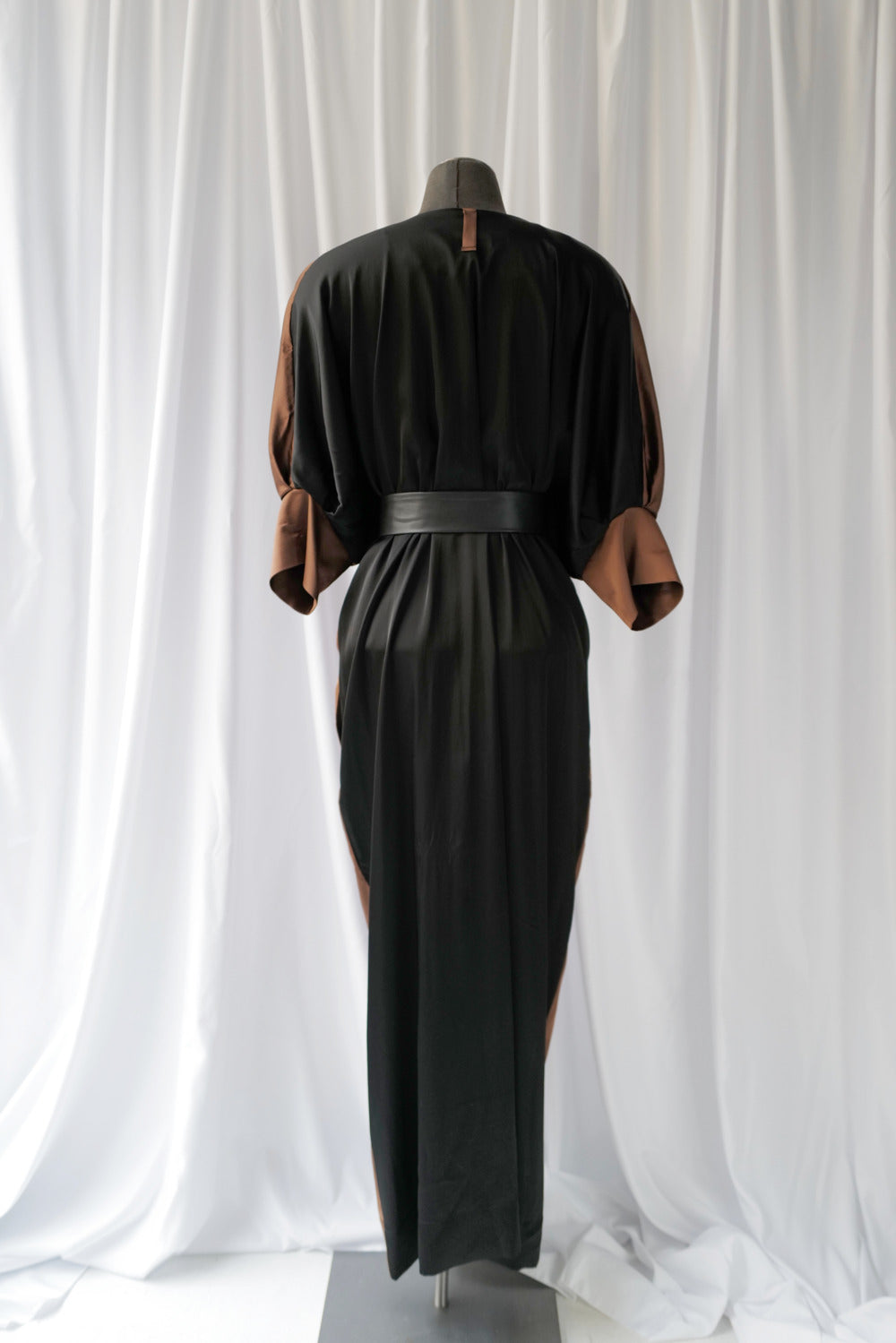 Block Colour Kimono Maxi Robe-Dress AW25