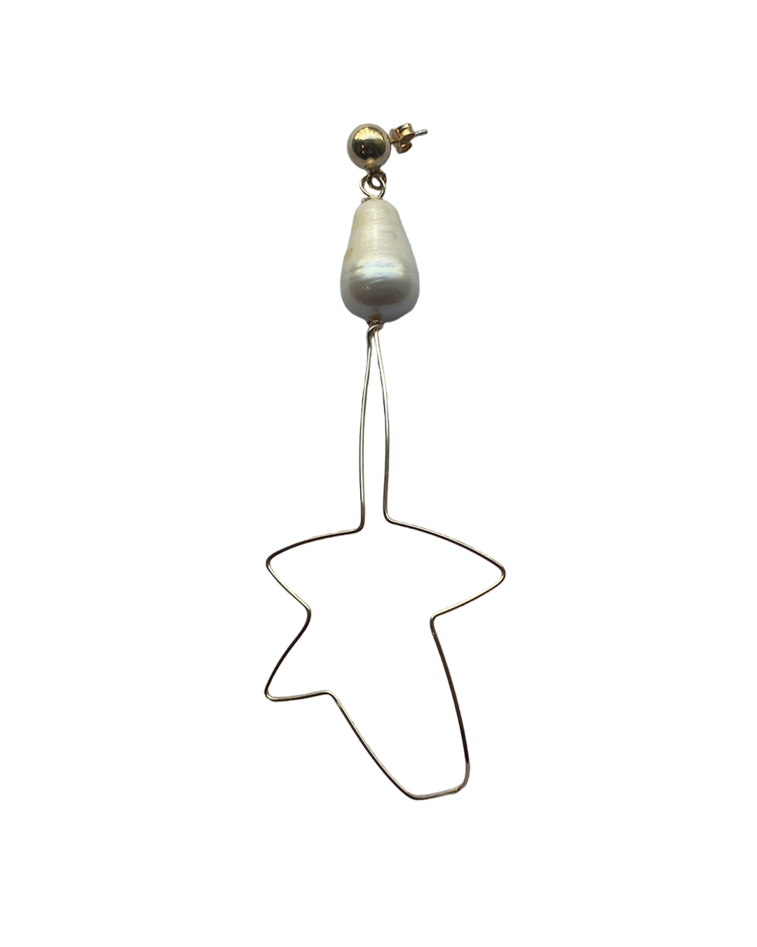 GOLD FILLED 14K PEARL MONO EARRING - SOLD OUT
