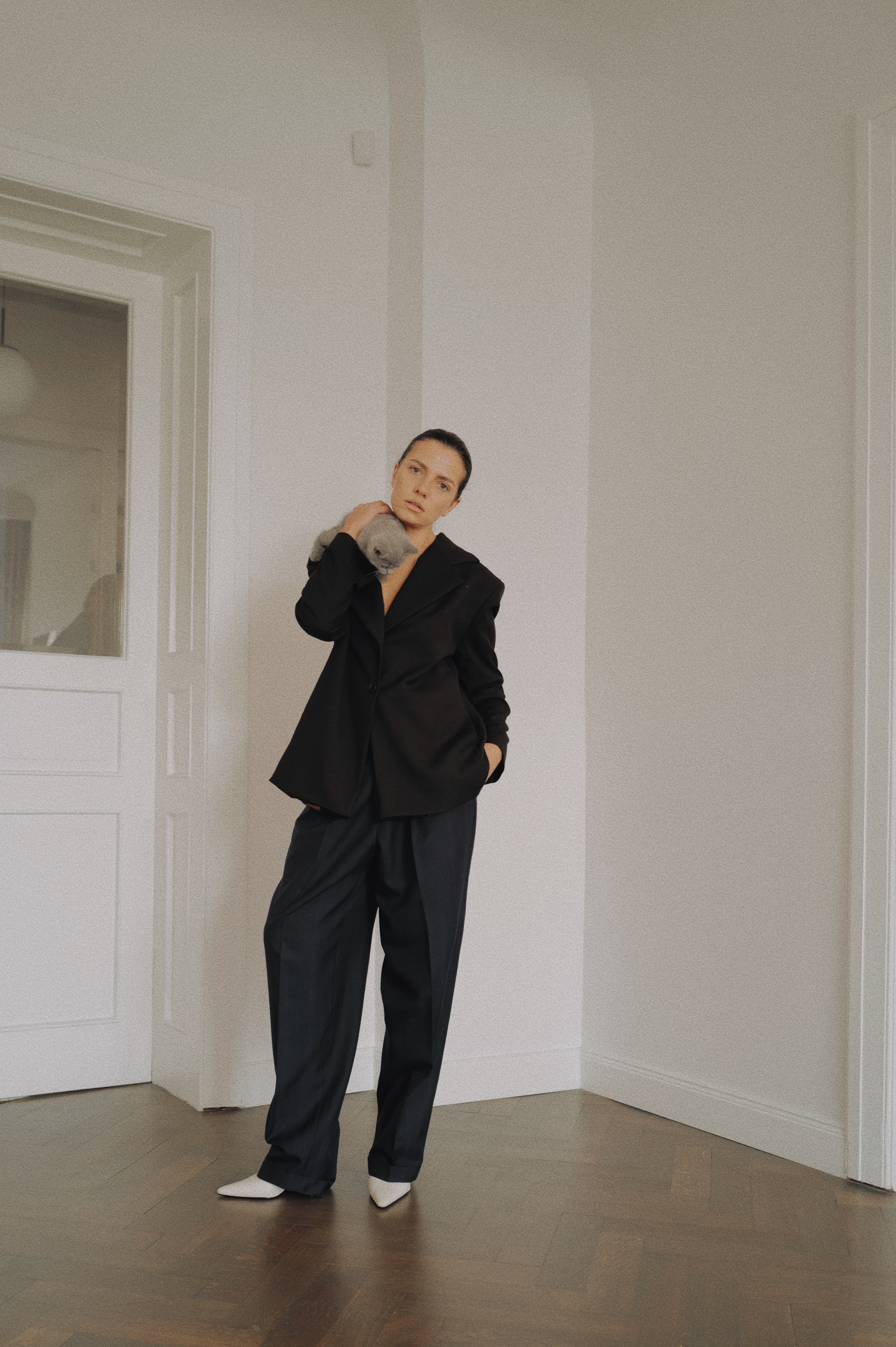 Black Tailored Blazer AW25