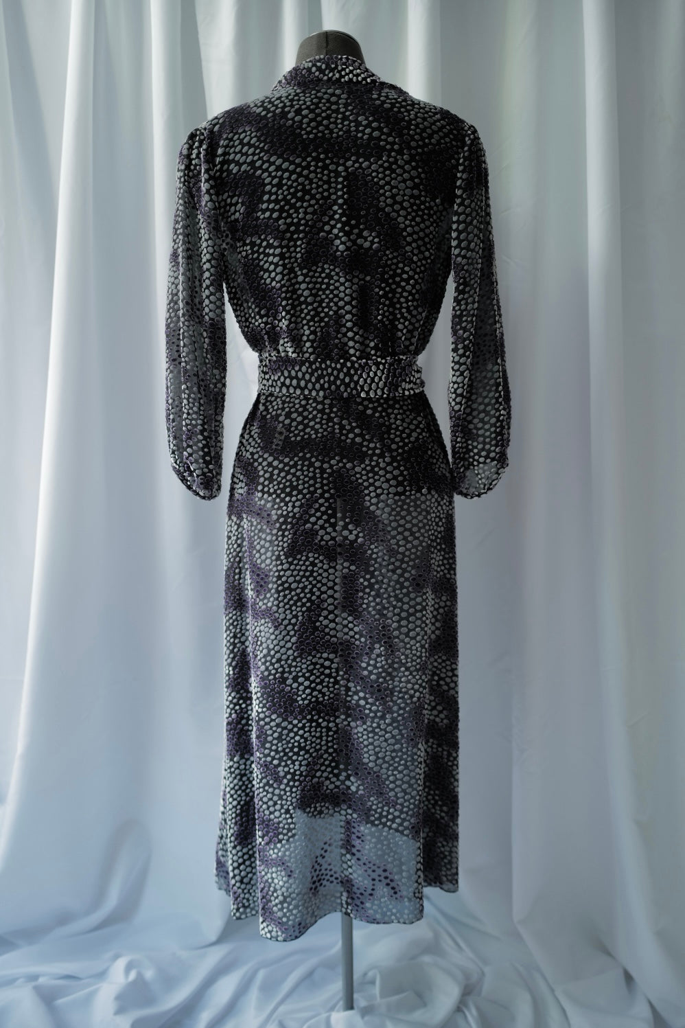 Silk Devore dress FW2019