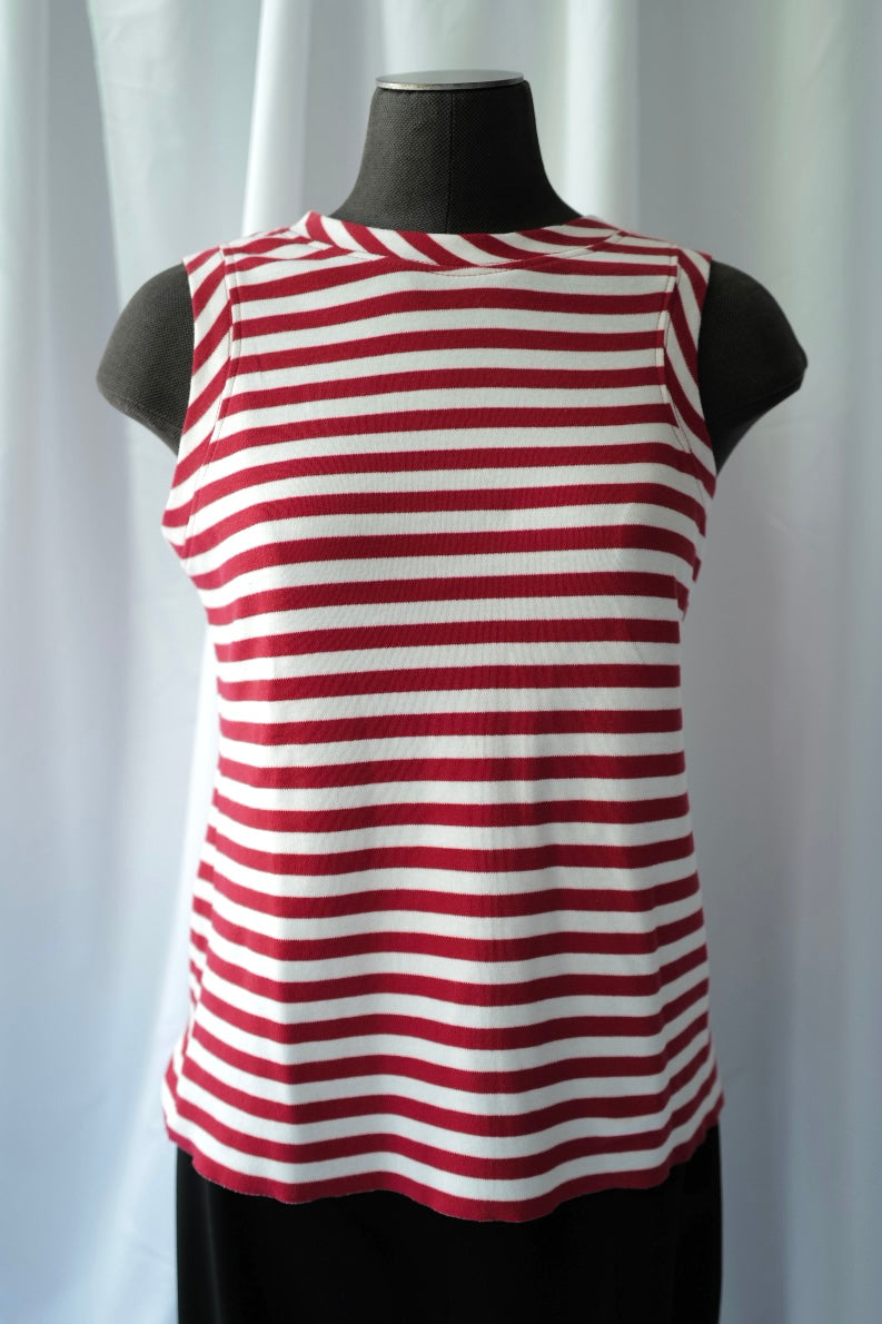Organic Cotton Tank Top Asymmetric Sleeve